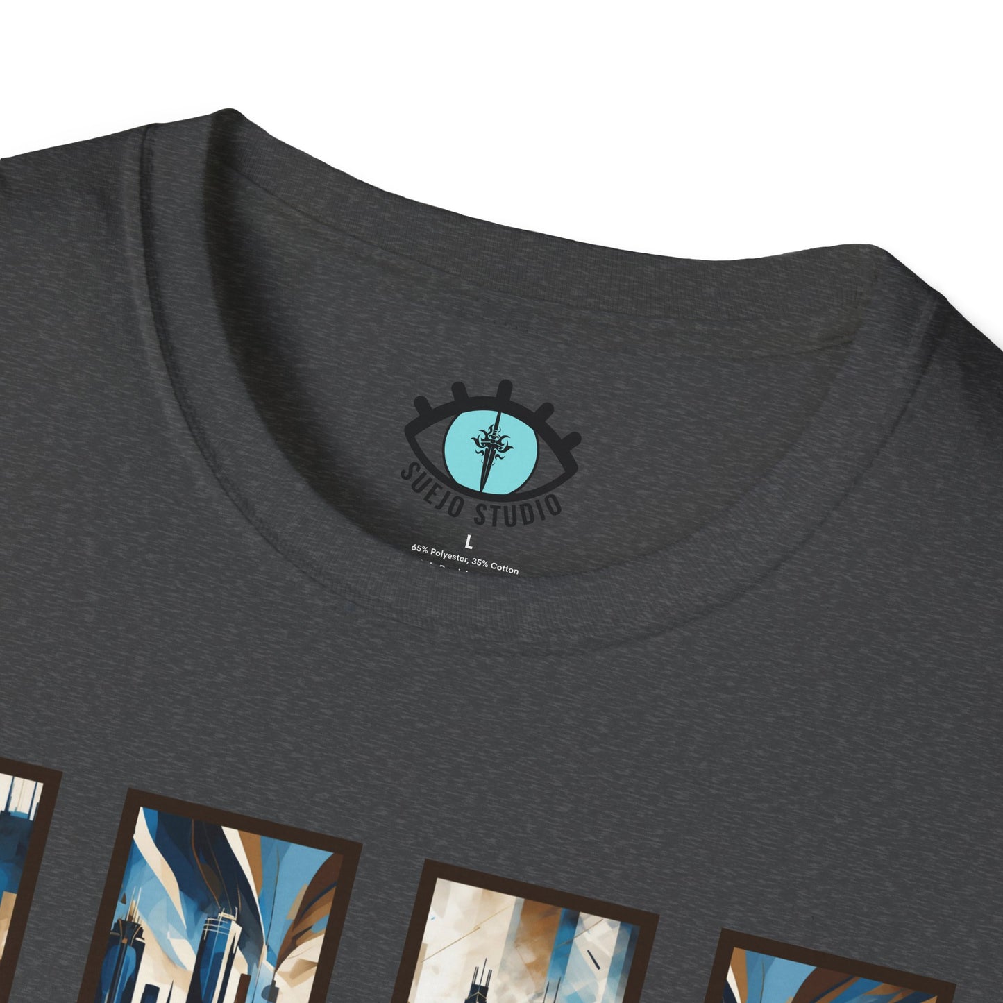“Minneapolis Skyline” Abstract Art - Unisex T-Shirt