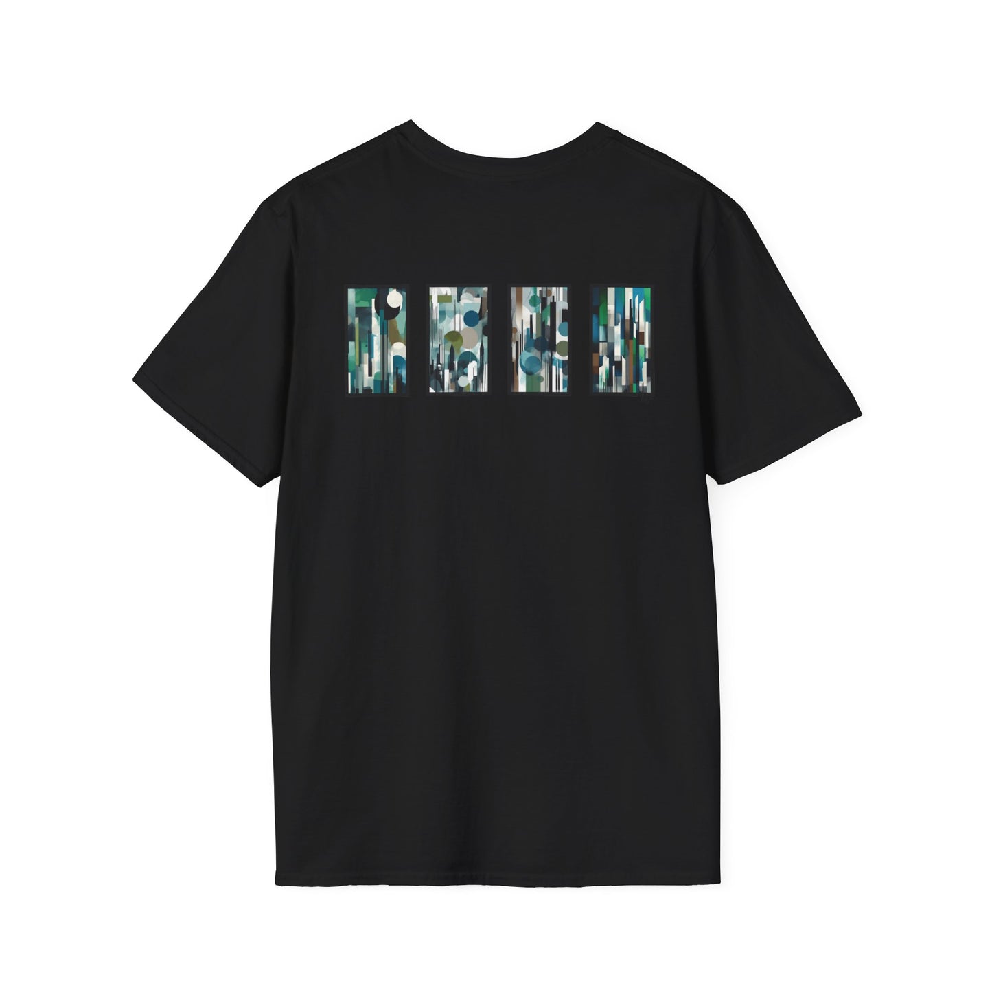 “Night Skyline” Abstract Art - Unisex T-Shirt