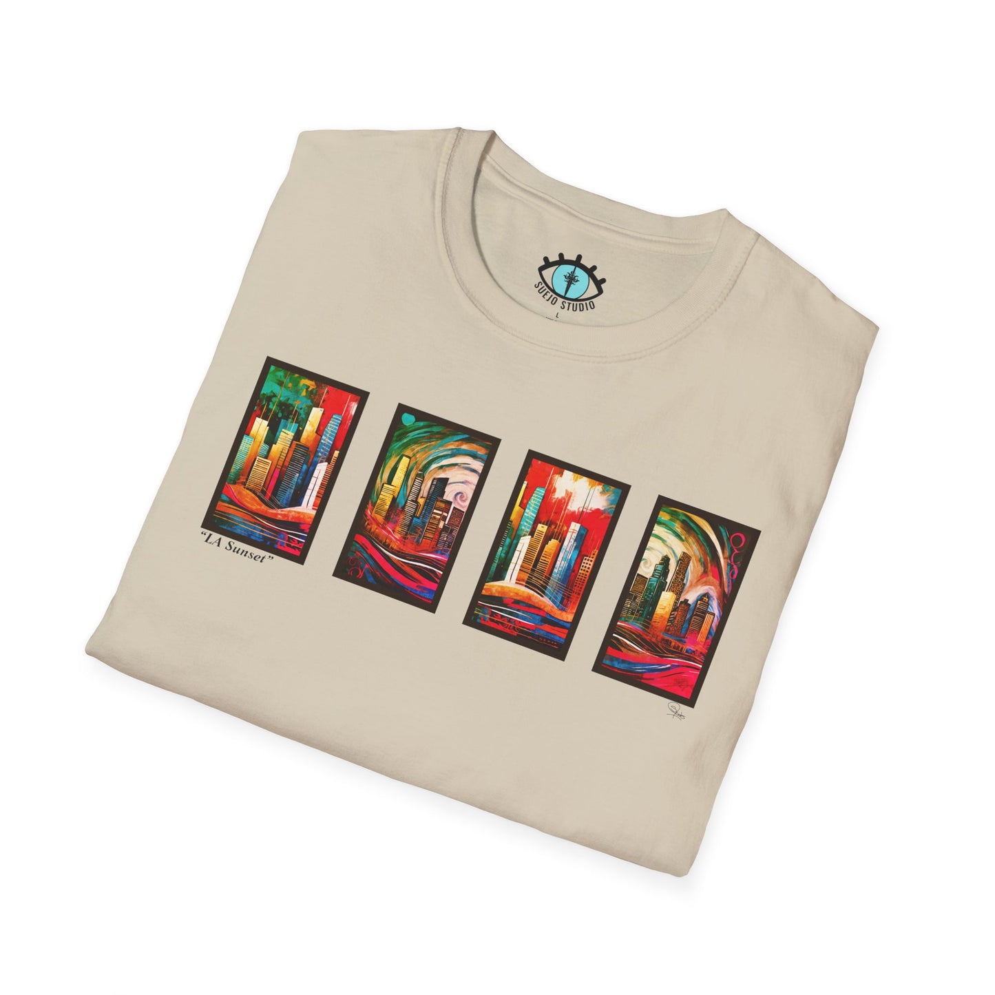 “LA Sunset” Abstract Art - Unisex T-Shirt