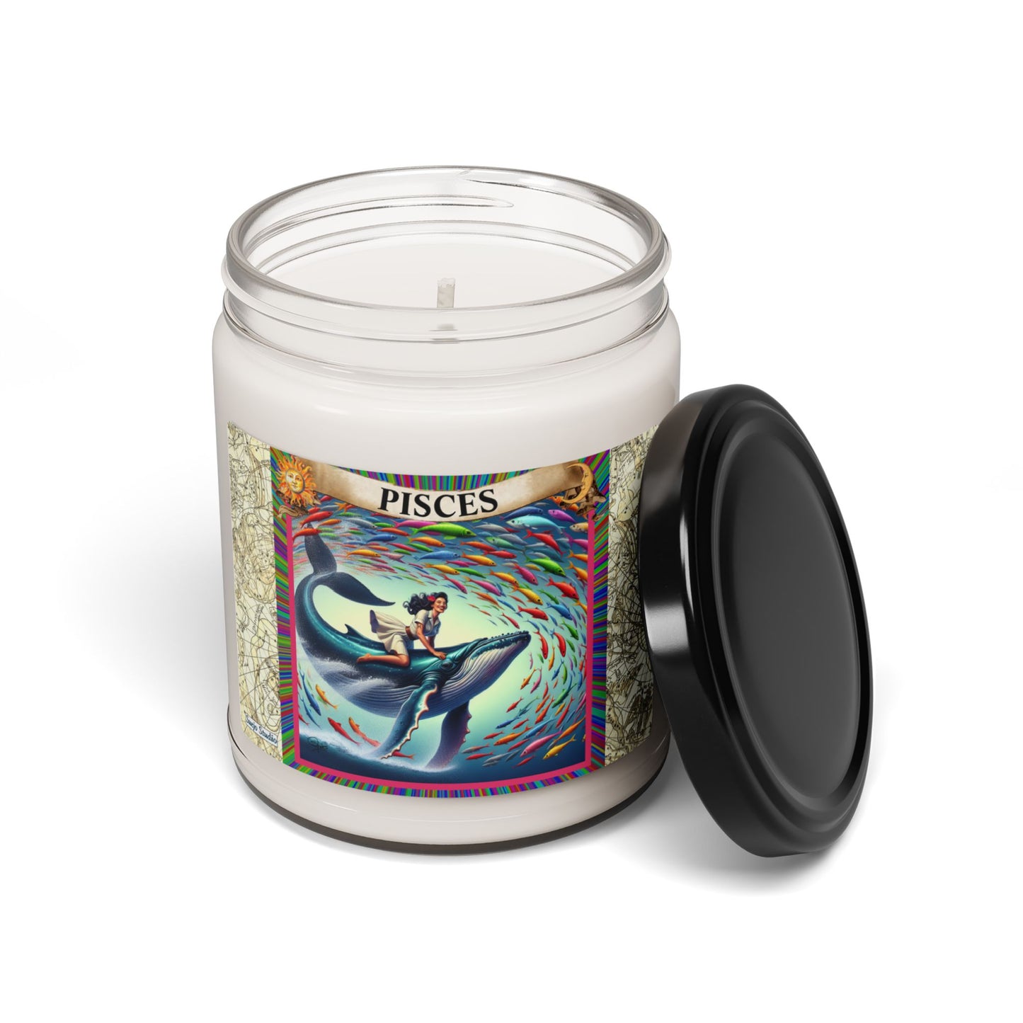 Pisces II (Feb. 19 - March 20) - Zodiac Scented Soy Candle, 9oz