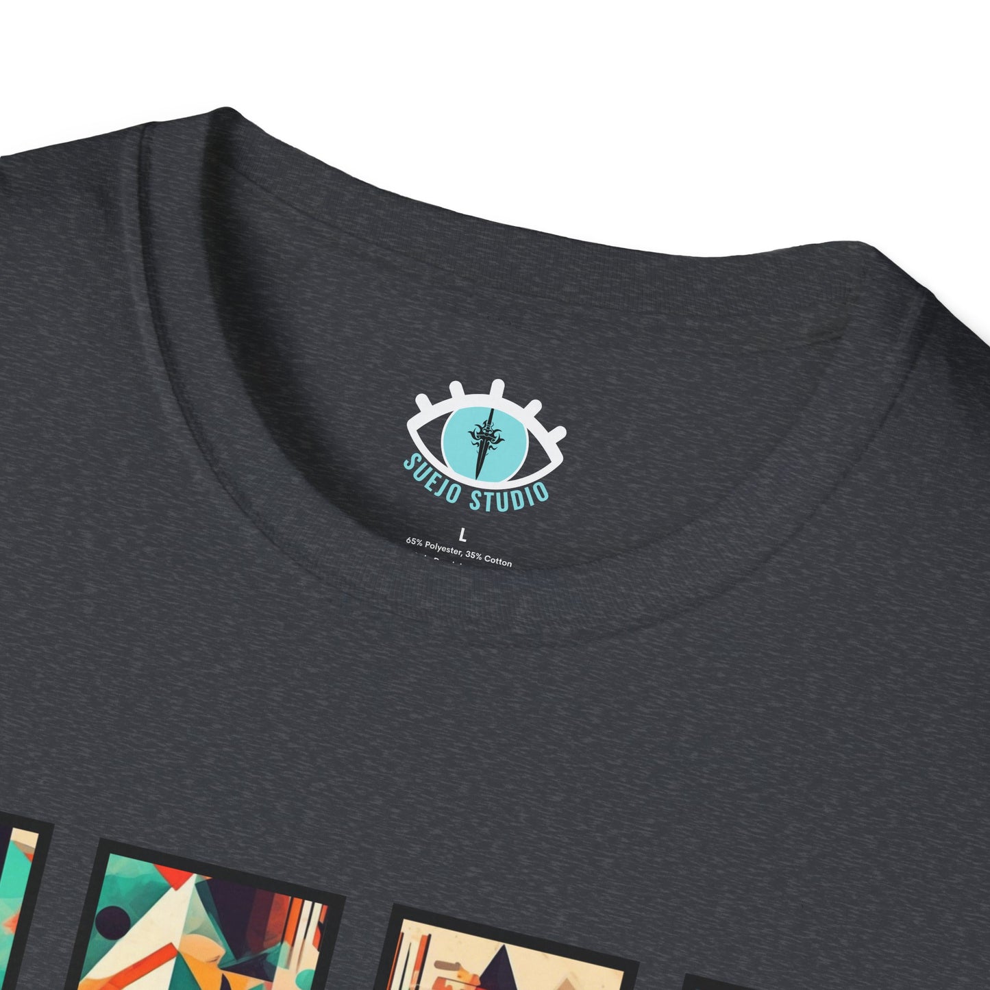 “Cityscape Sunset” Abstract Art - Unisex T-Shirt