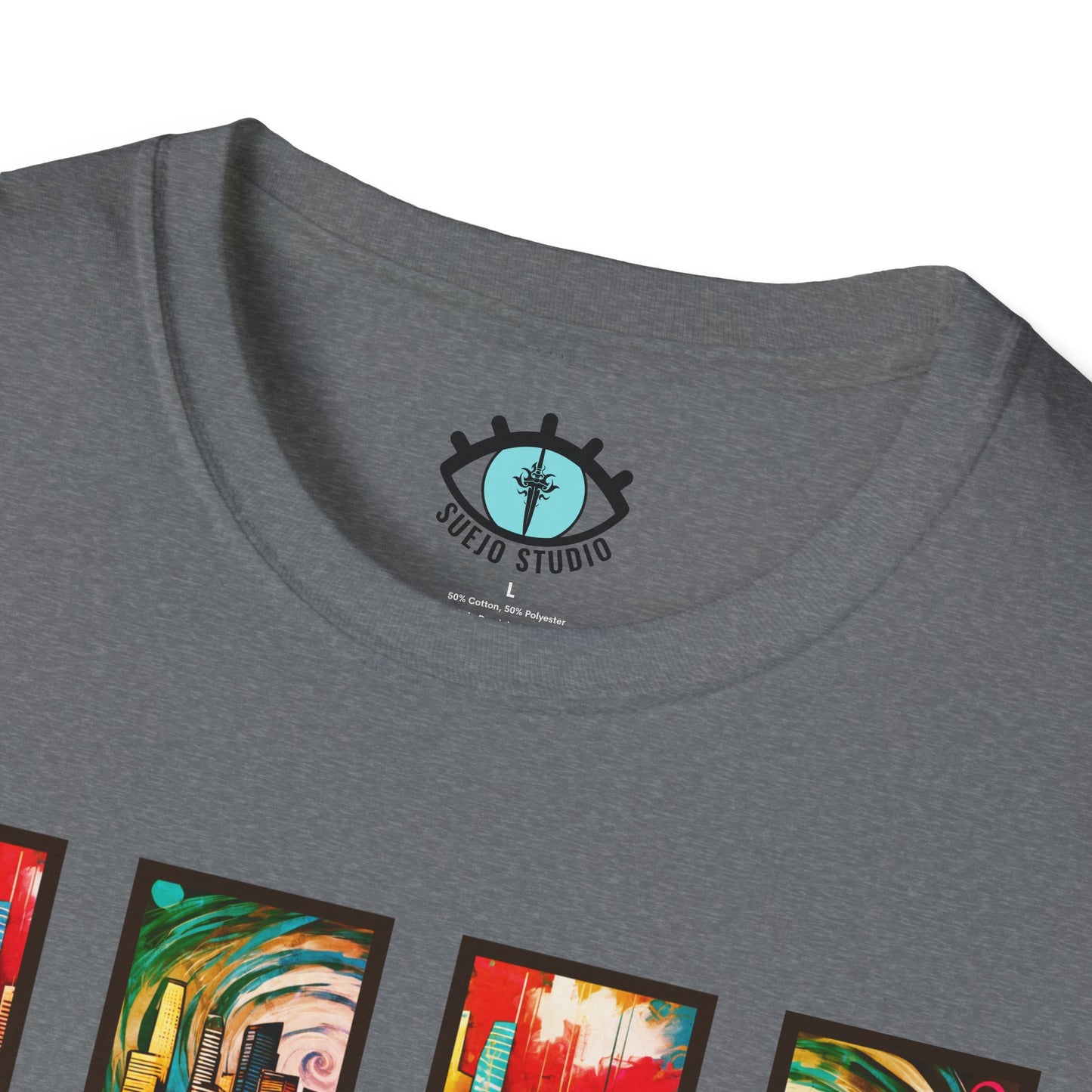 “LA Sunset” Abstract Art - Unisex T-Shirt