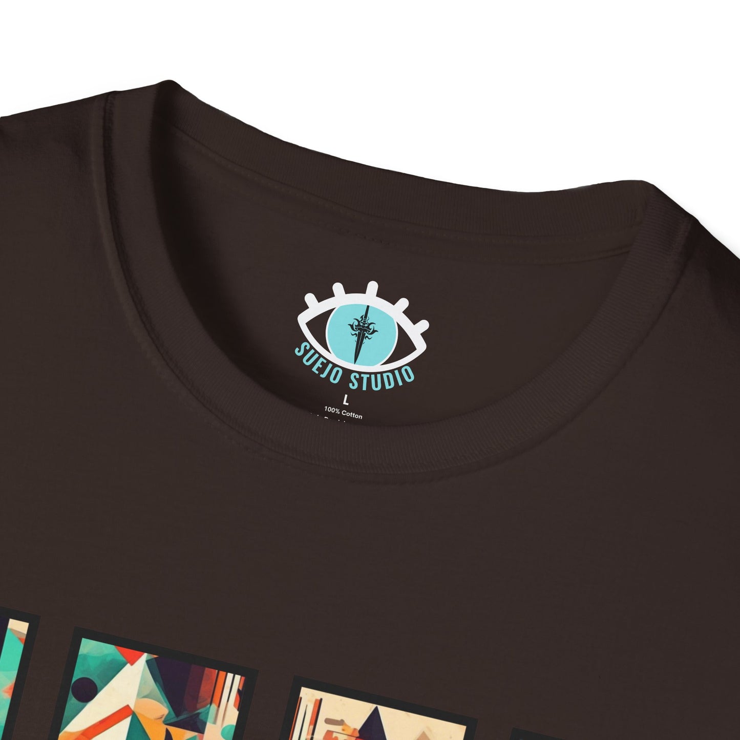 “Cityscape Sunset” Abstract Art - Unisex T-Shirt