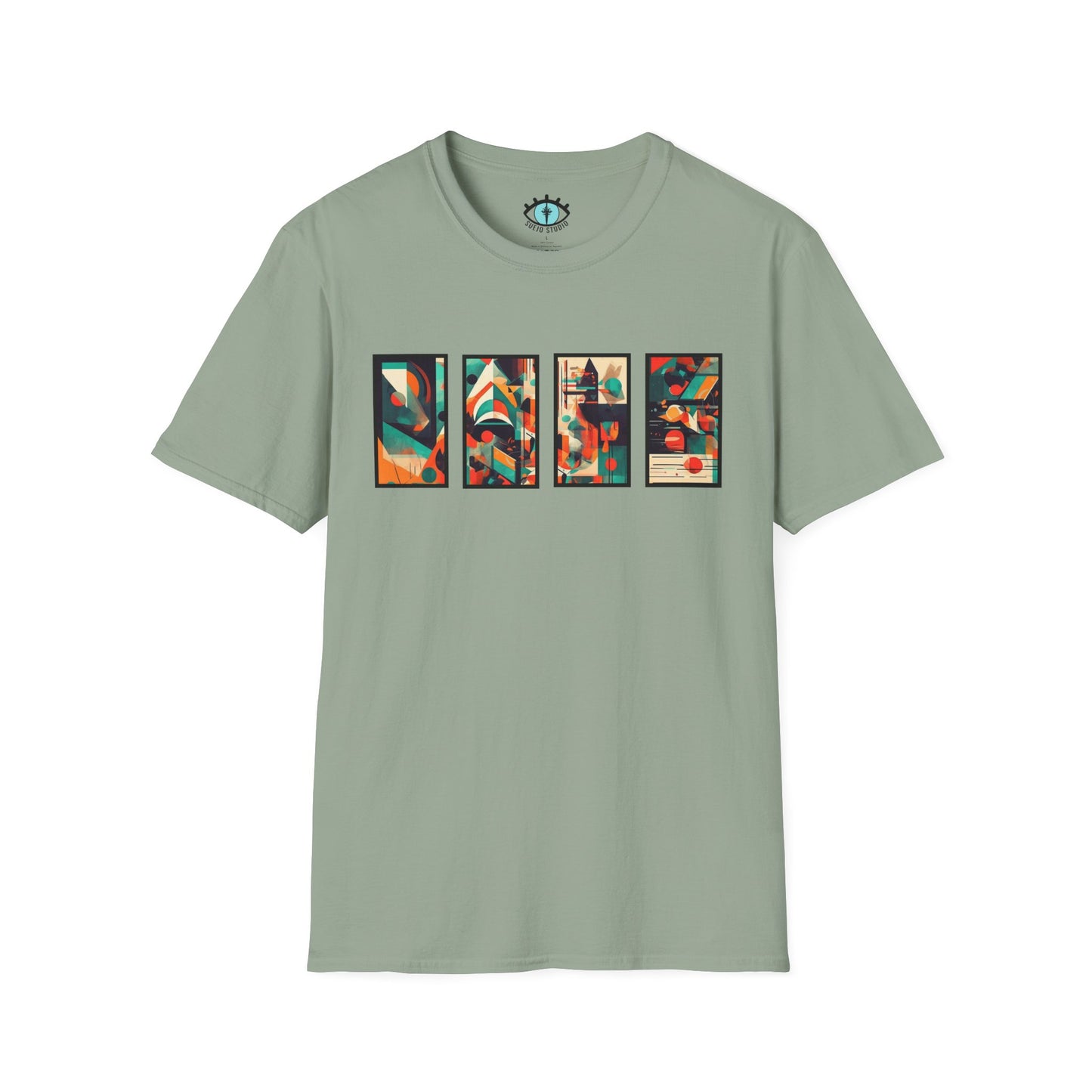 “Cityscape Sunset” Abstract Art - Unisex T-Shirt