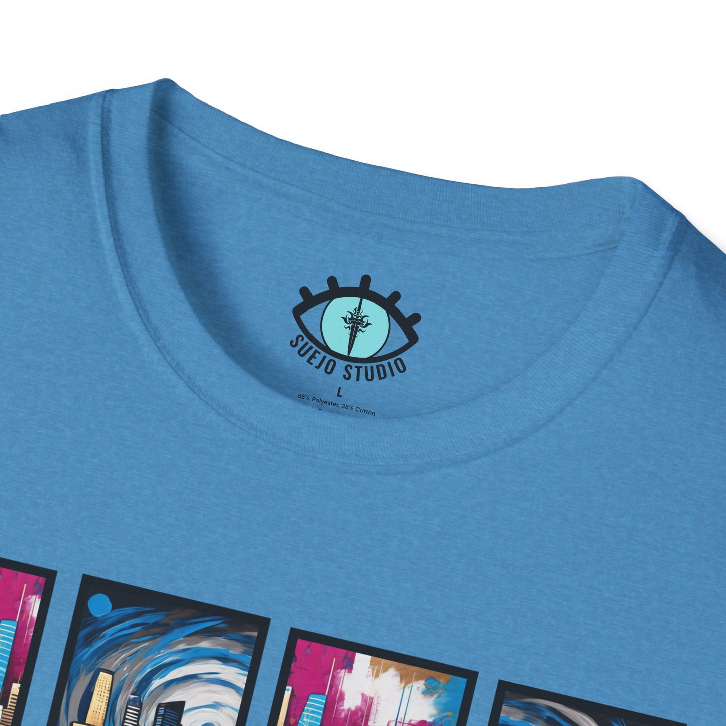 “LA Skyline” Abstract Art - Unisex T-Shirt
