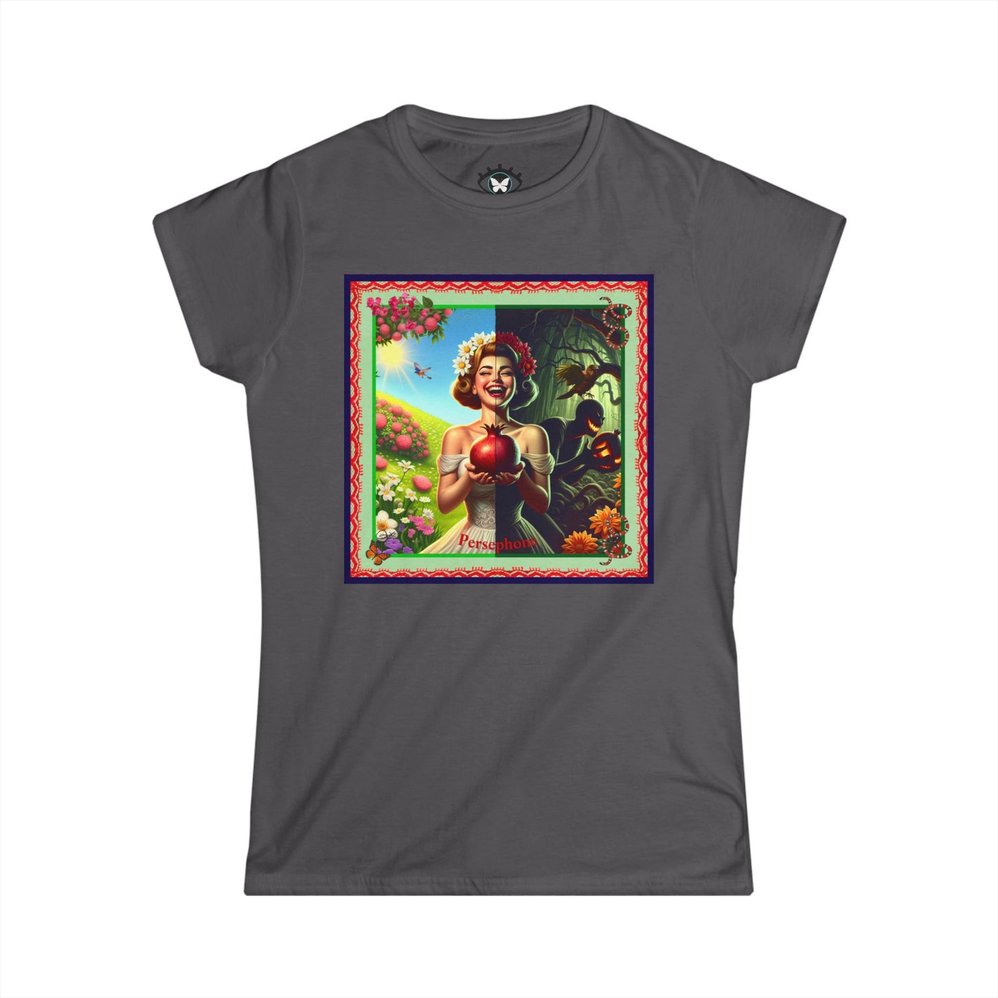 Persephone- Goddess of Spring and Queen of the Underworld - Women's Softstyle Tee
