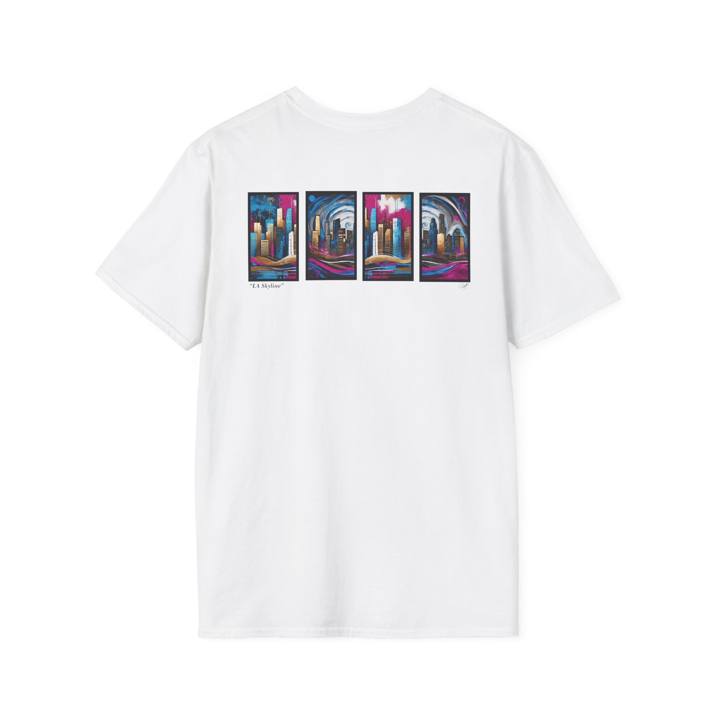 “LA Skyline” Abstract Art - Unisex T-Shirt