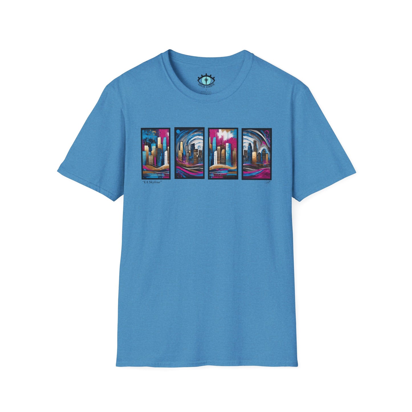“LA Skyline” Abstract Art - Unisex T-Shirt