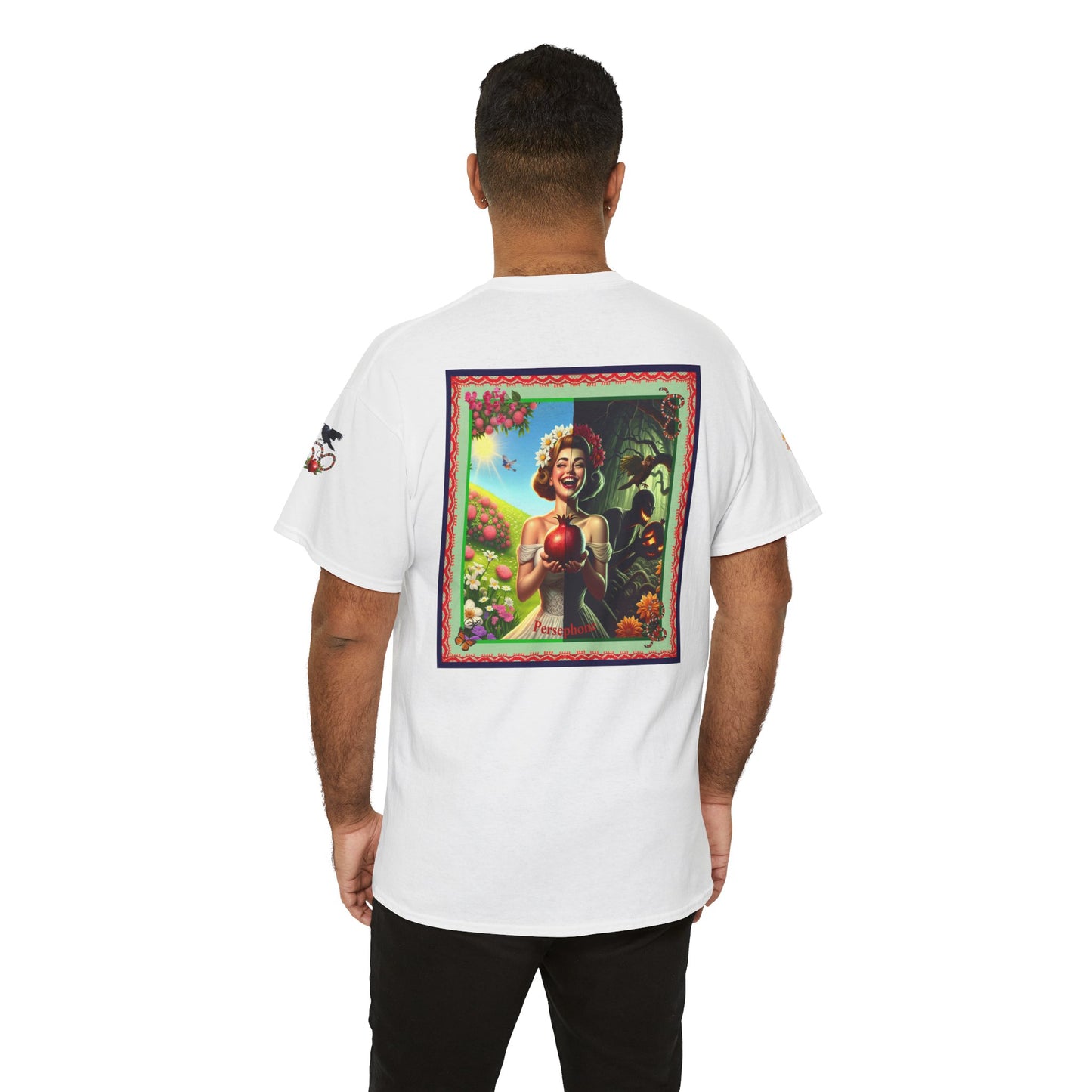 Persephone- Goddess of Spring and Queen of the Underworld - Unisex Heavy Cotton Tee