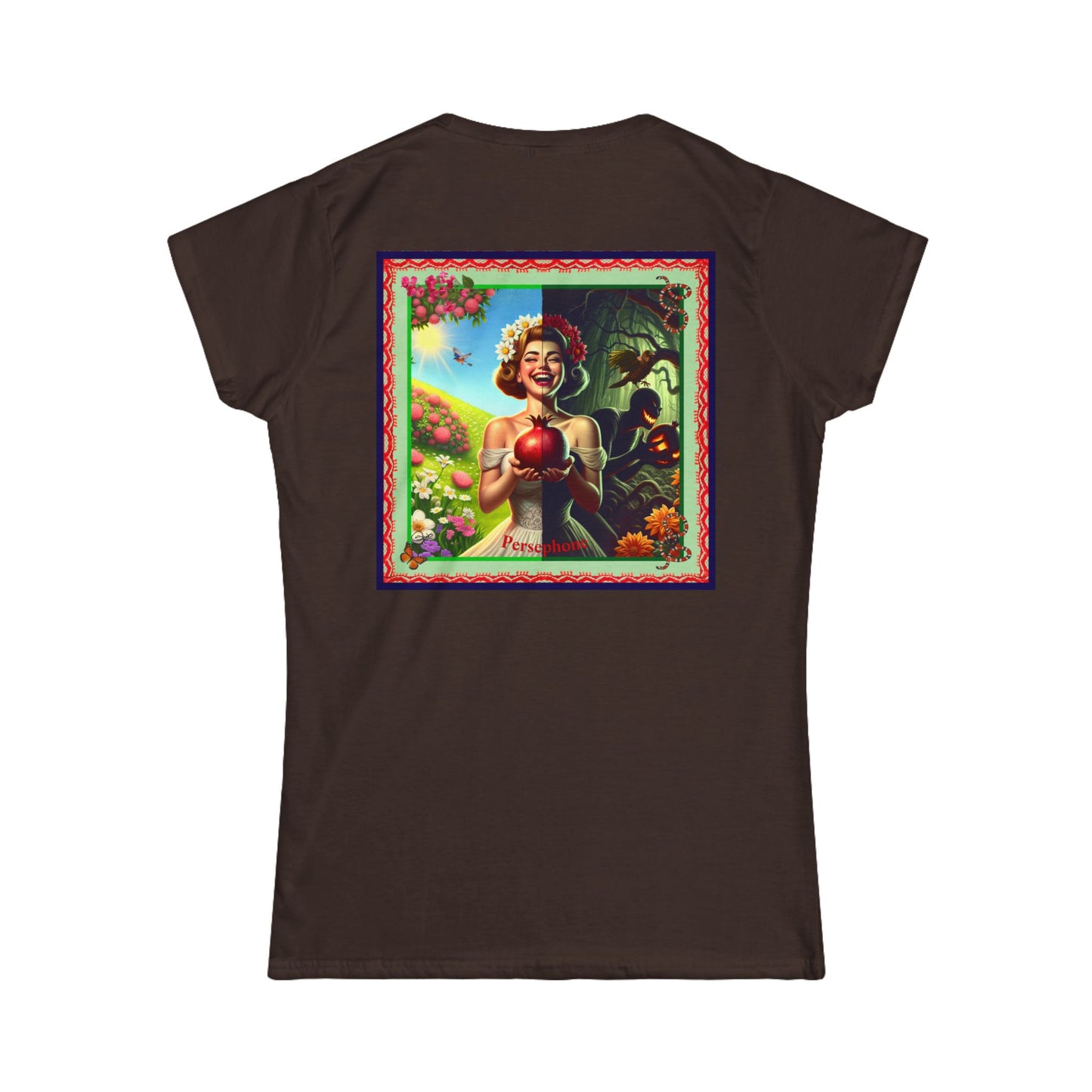 Persephone- Goddess of Spring and Queen of the Underworld - Women's Softstyle Tee