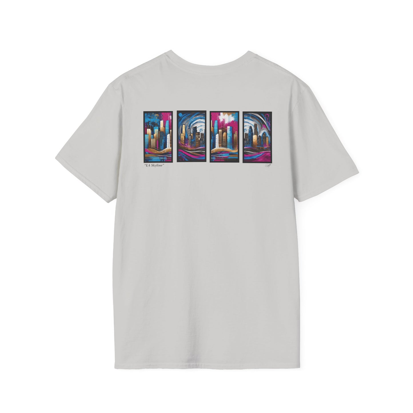“LA Skyline” Abstract Art - Unisex T-Shirt