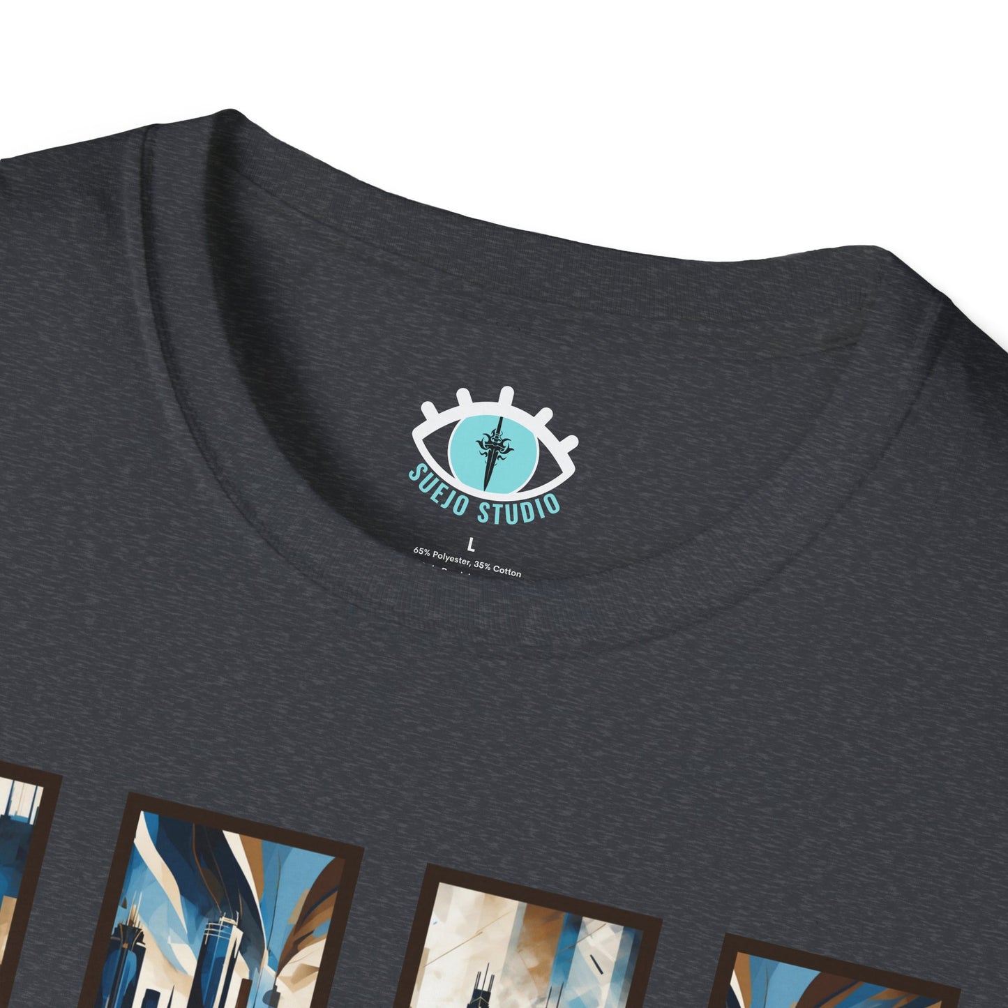 “Minneapolis Skyline” Abstract Art - Unisex T-Shirt