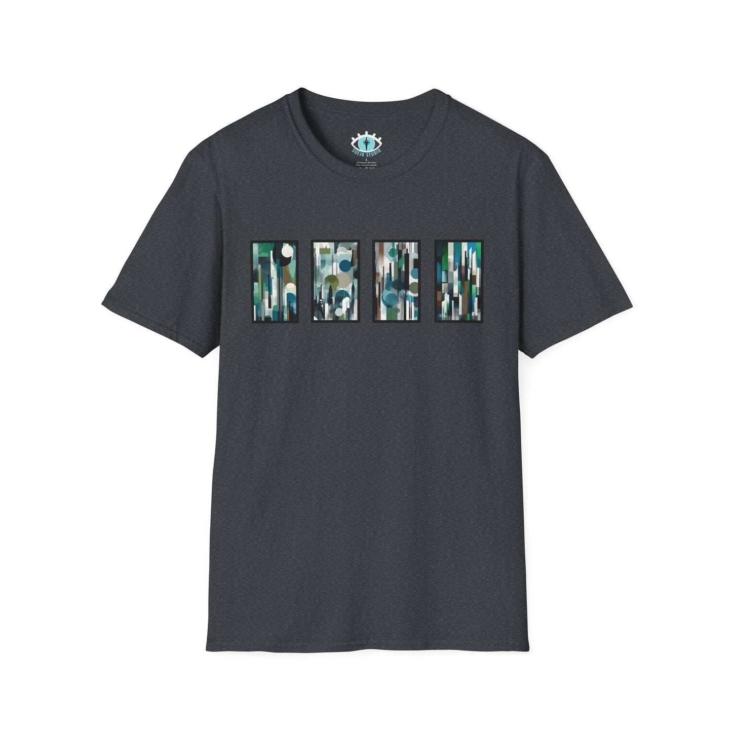 “Night Skyline” Abstract Art - Unisex T-Shirt