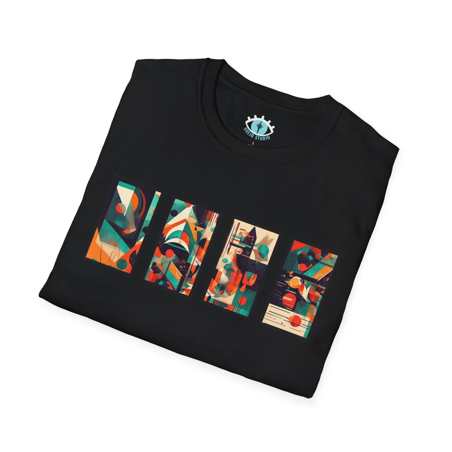 “Cityscape Sunset” Abstract Art - Unisex T-Shirt