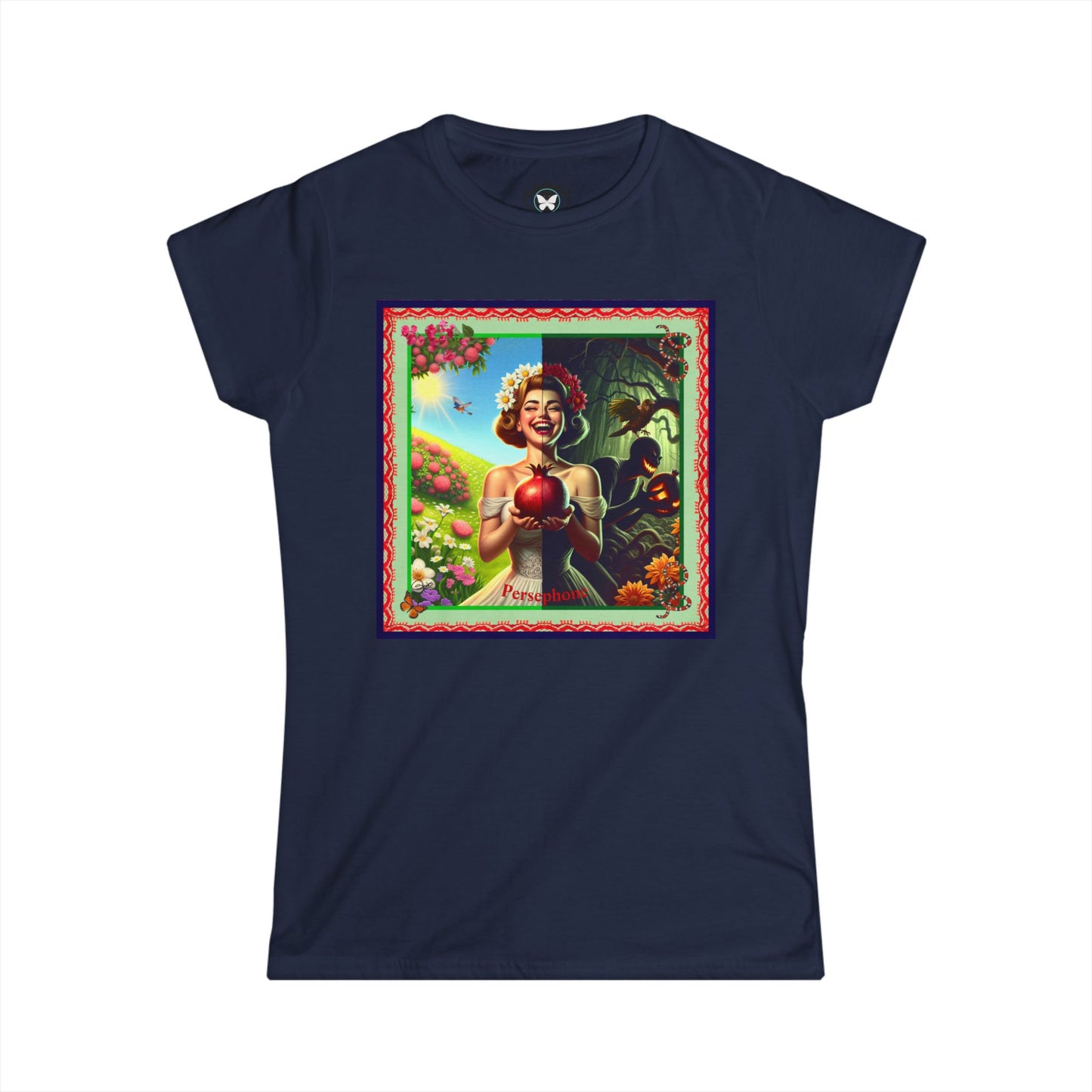 Persephone- Goddess of Spring and Queen of the Underworld - Women's Softstyle Tee
