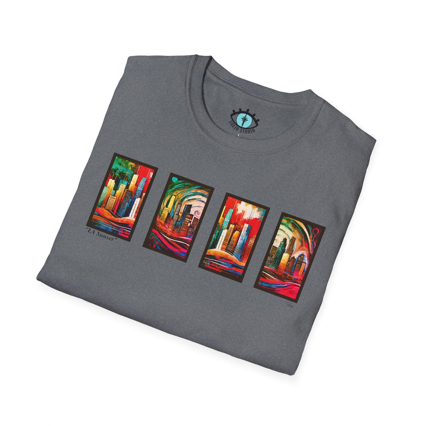 “LA Sunset” Abstract Art - Unisex T-Shirt