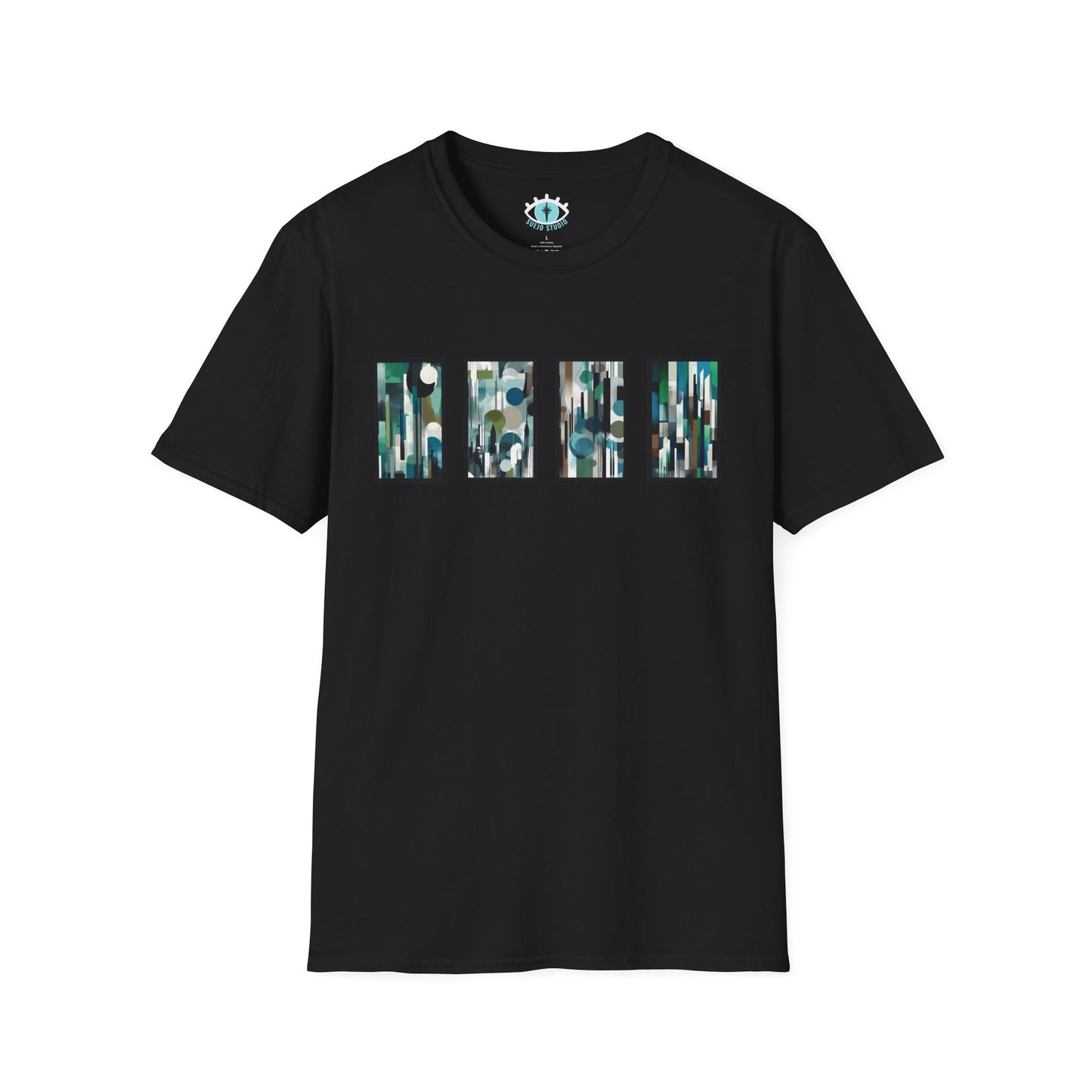 “Night Skyline” Abstract Art - Unisex T-Shirt