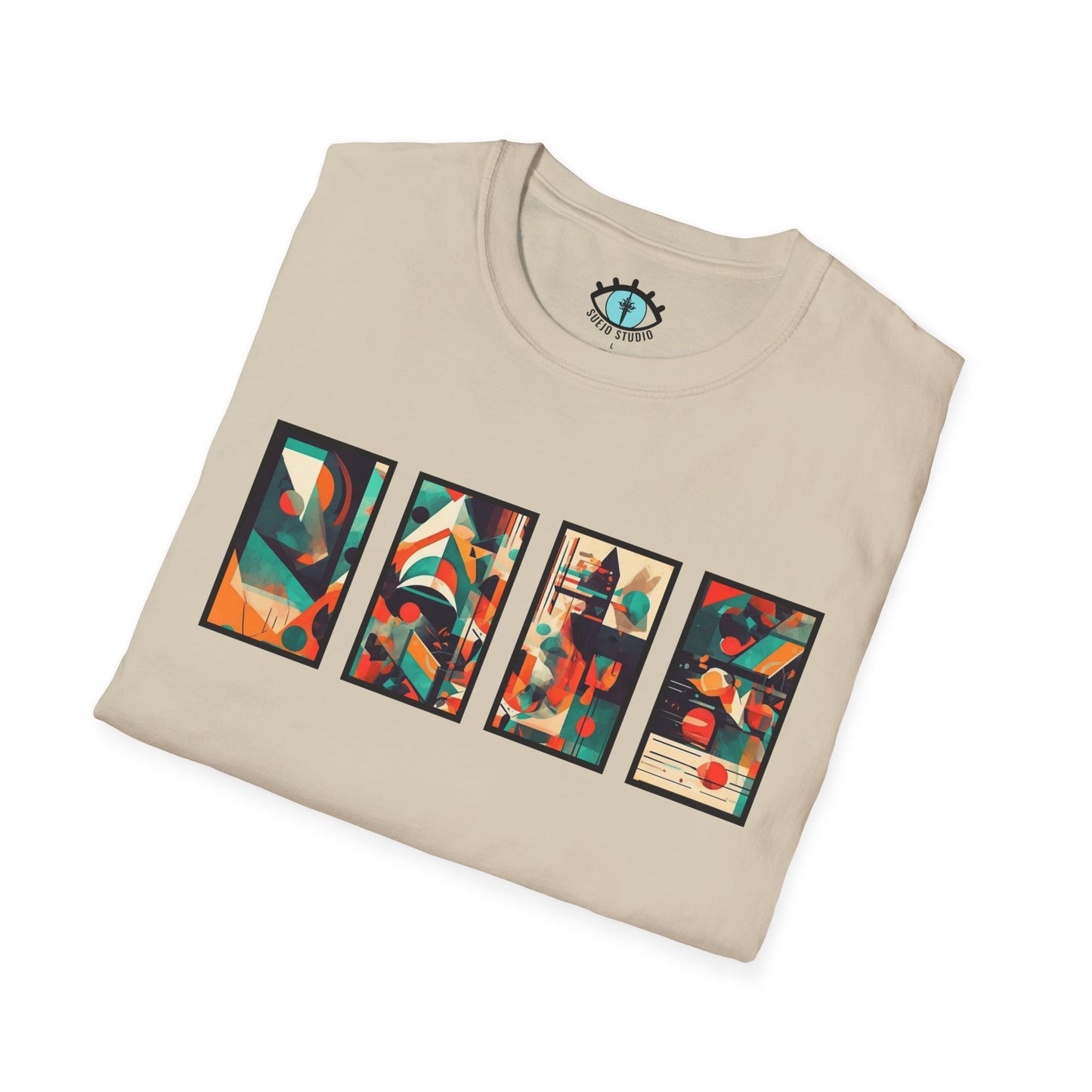 “Cityscape Sunset” Abstract Art - Unisex T-Shirt