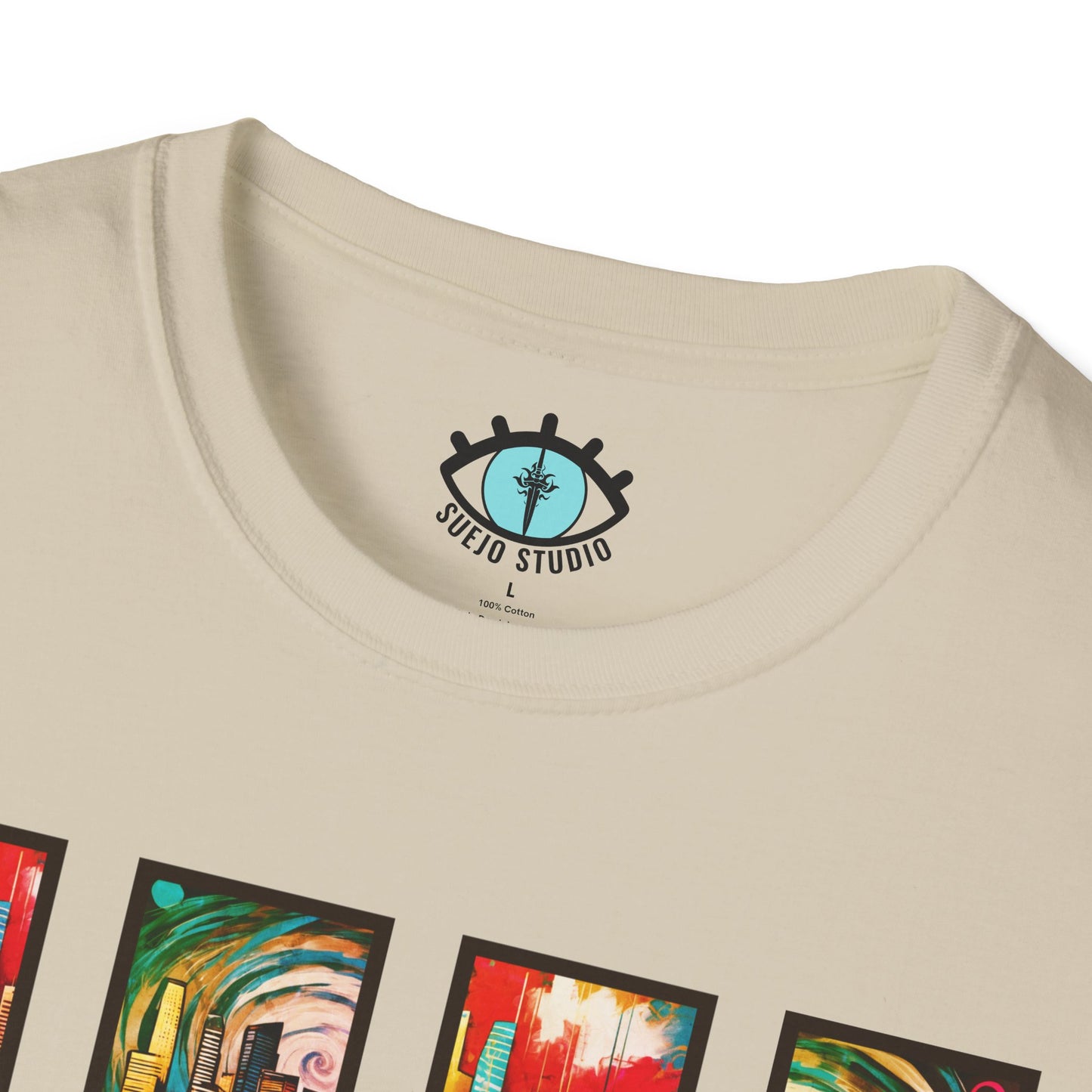 “LA Sunset” Abstract Art - Unisex T-Shirt