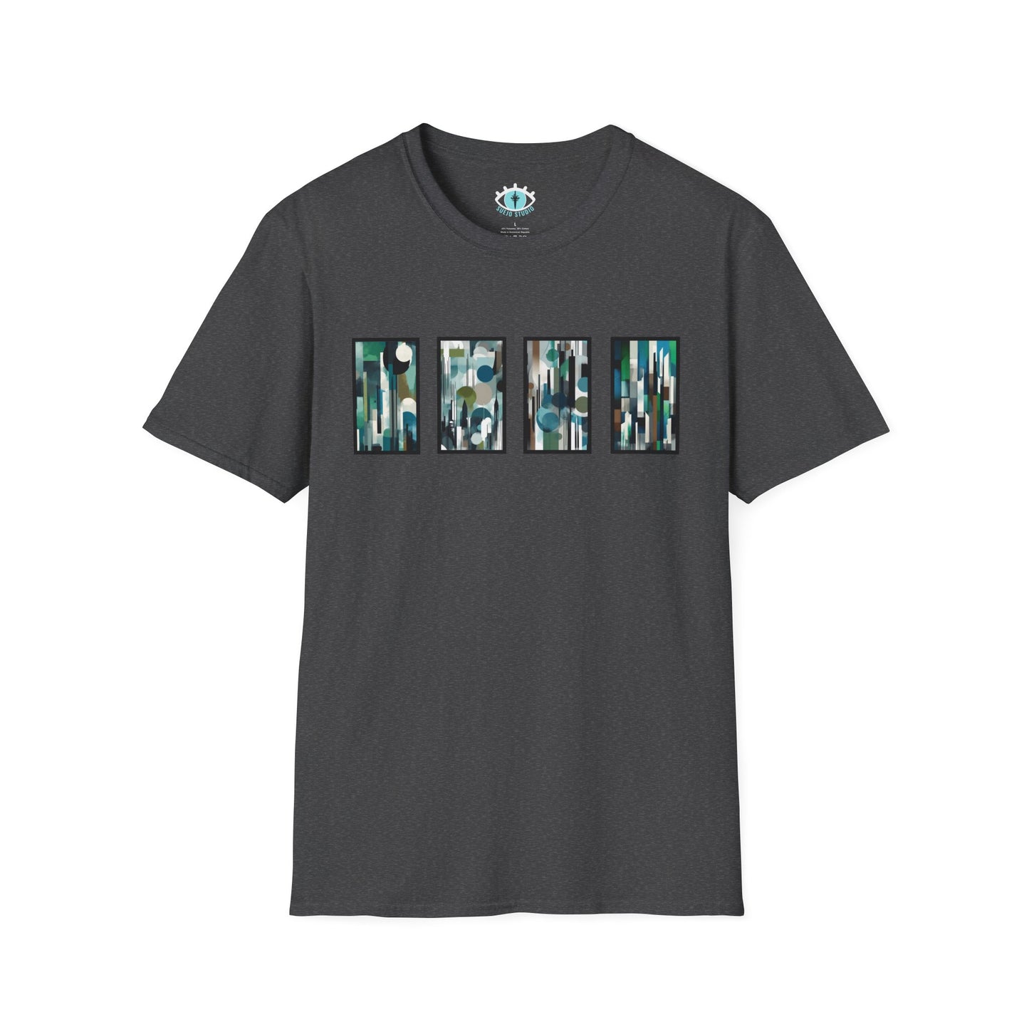 “Night Skyline” Abstract Art - Unisex T-Shirt
