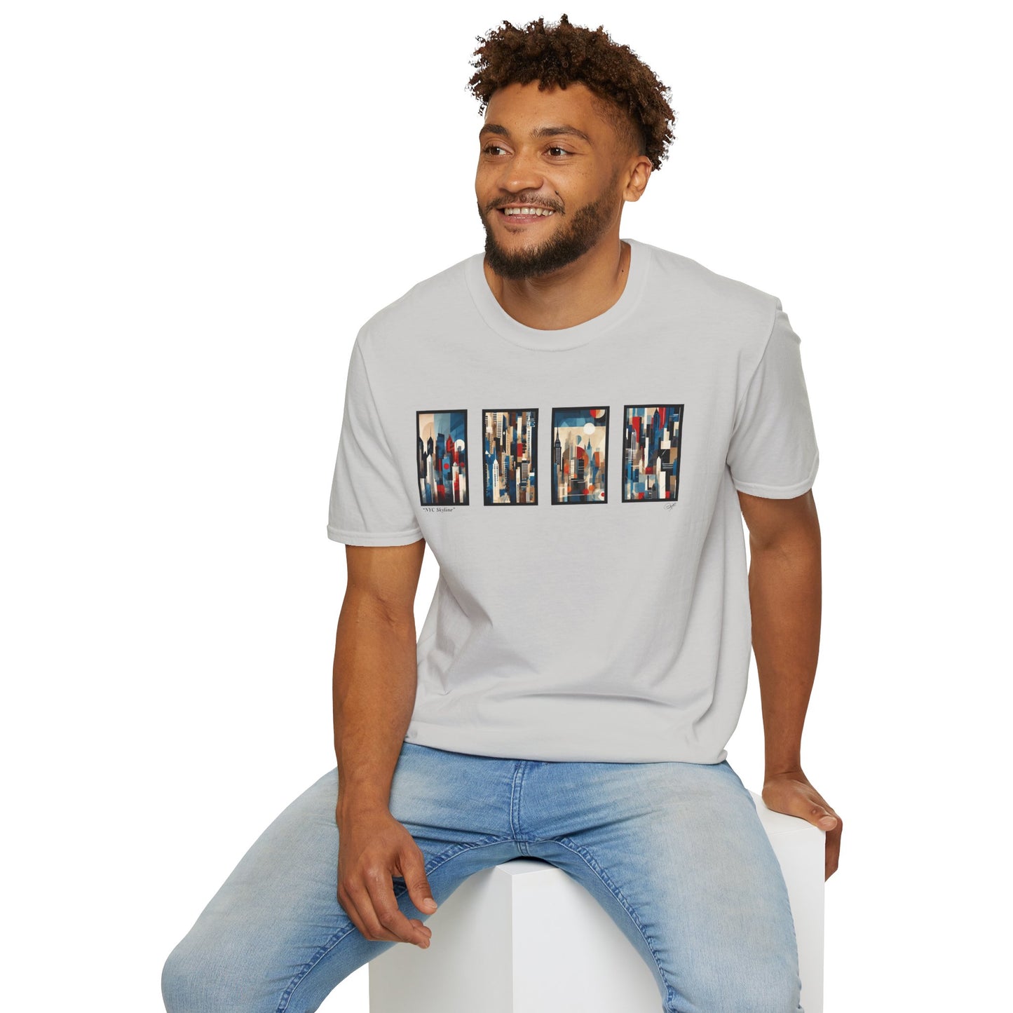 “NYC Skyline” Abstract Art - Unisex T-Shirt
