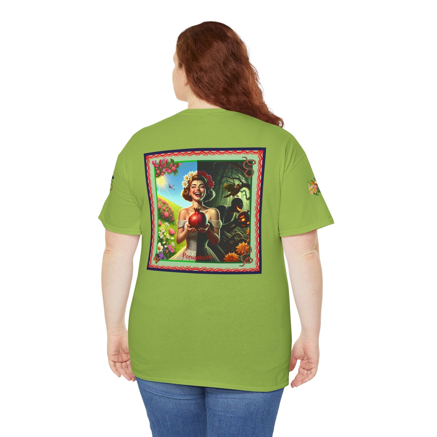 Persephone- Goddess of Spring and Queen of the Underworld - Unisex Heavy Cotton Tee