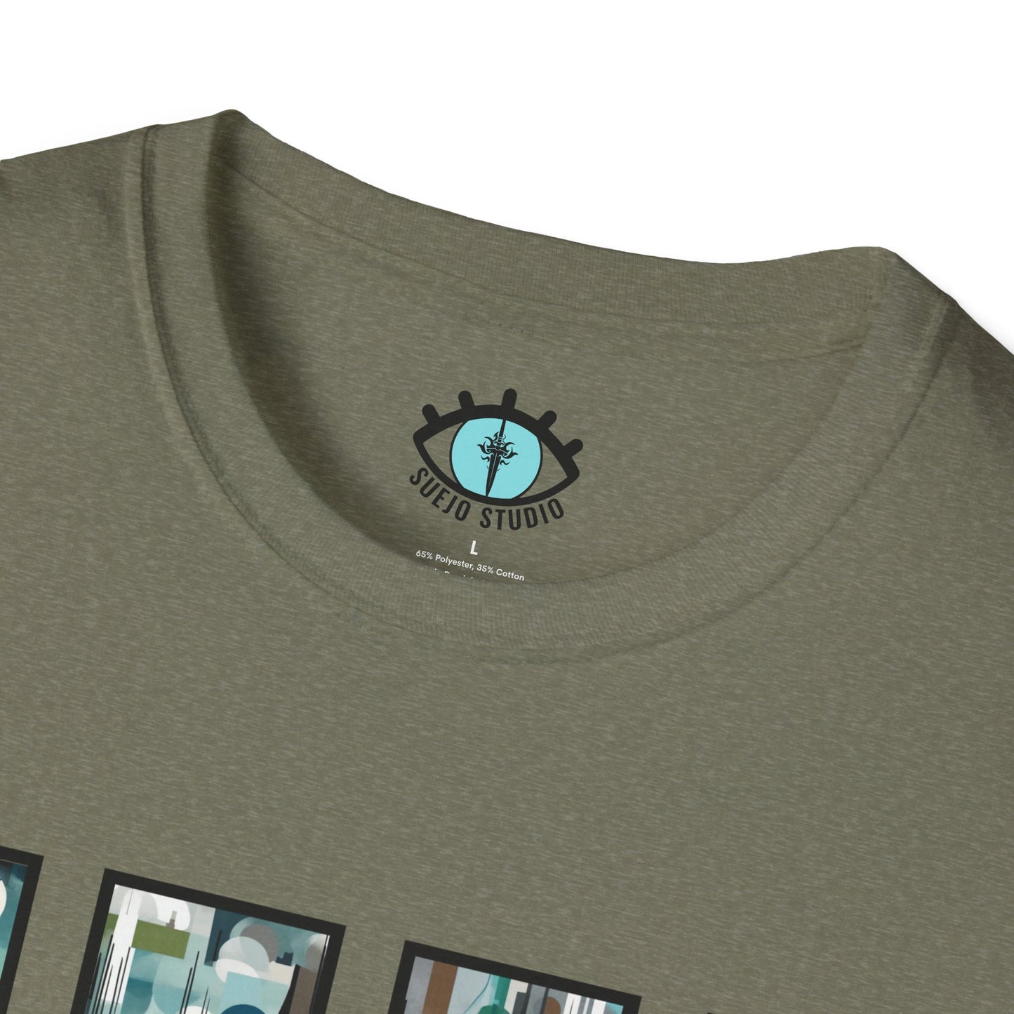 “Night Skyline” Abstract Art - Unisex T-Shirt