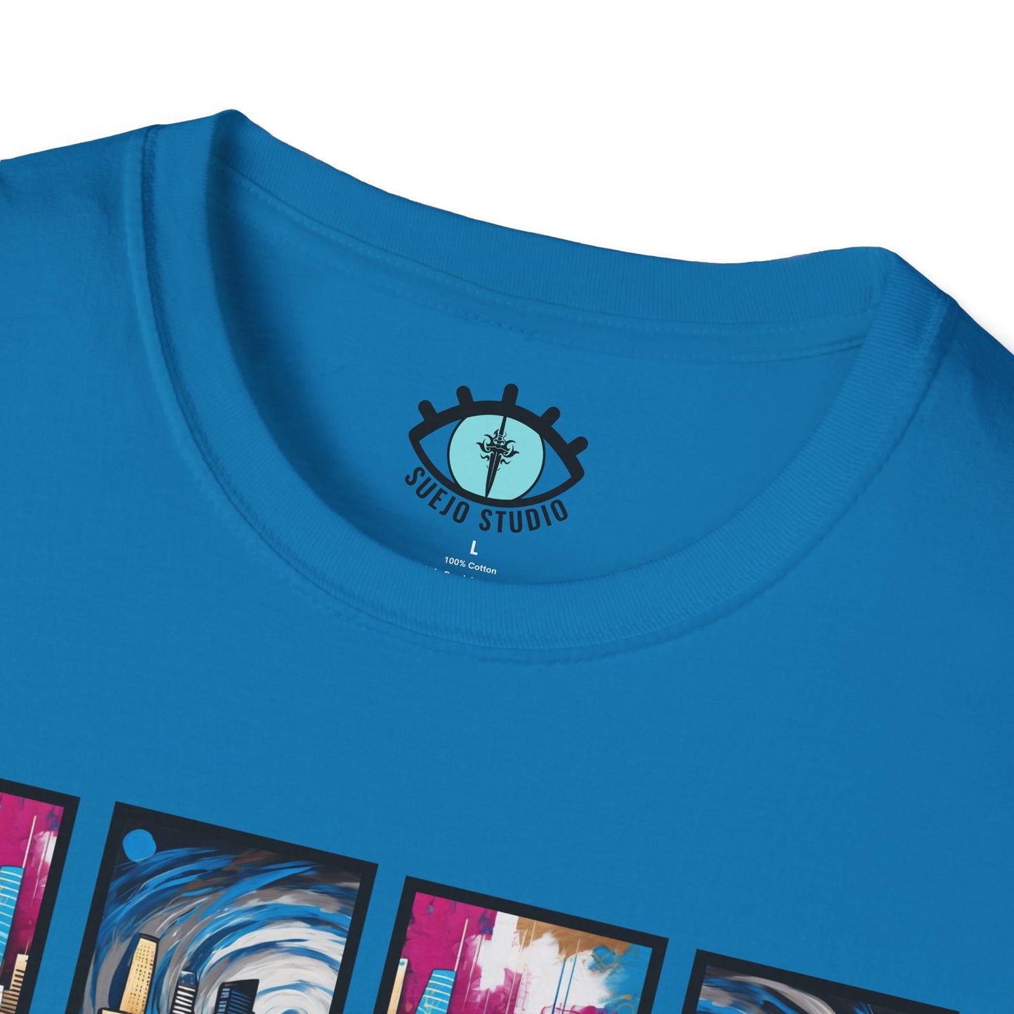 “LA Skyline” Abstract Art - Unisex T-Shirt