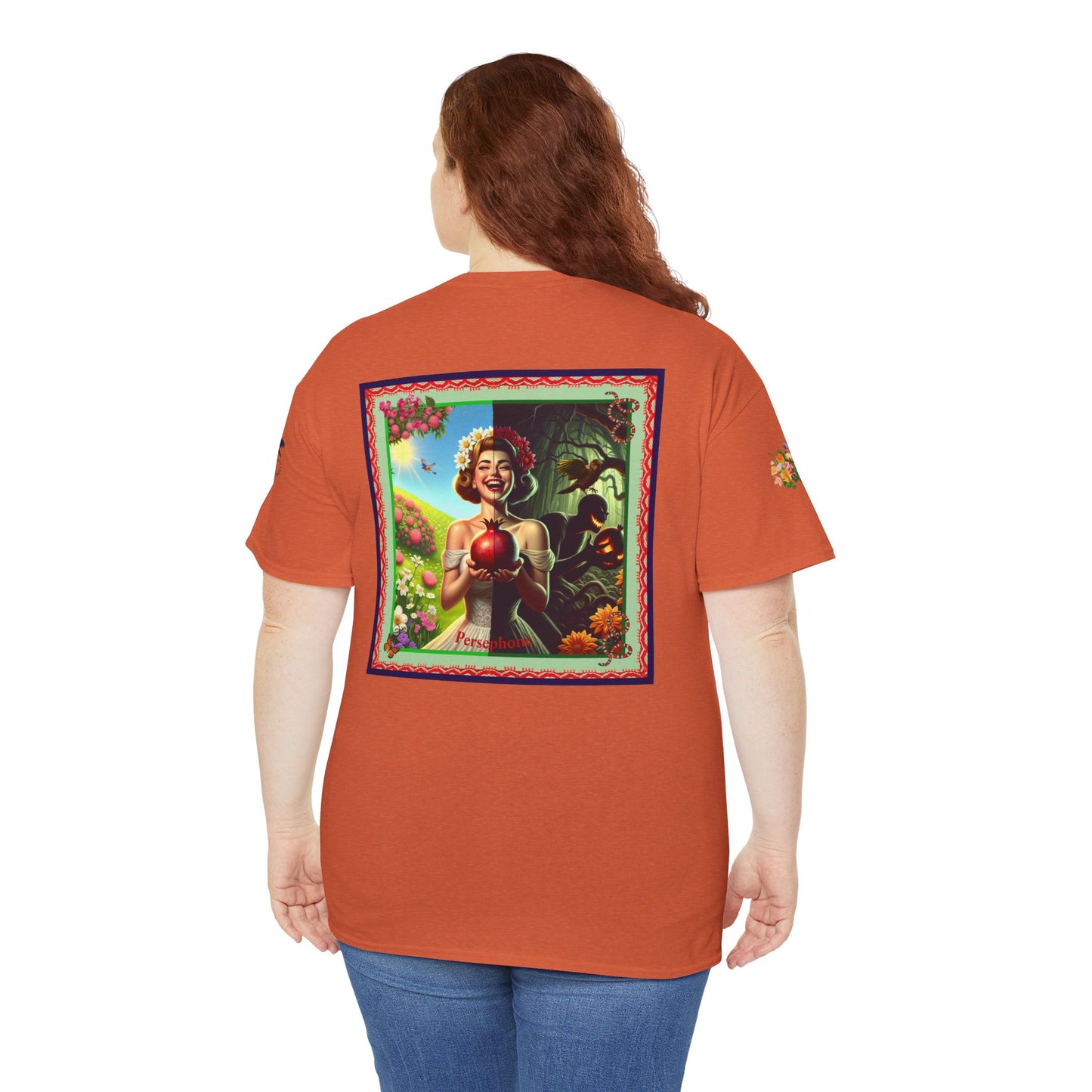 Persephone- Goddess of Spring and Queen of the Underworld - Unisex Heavy Cotton Tee