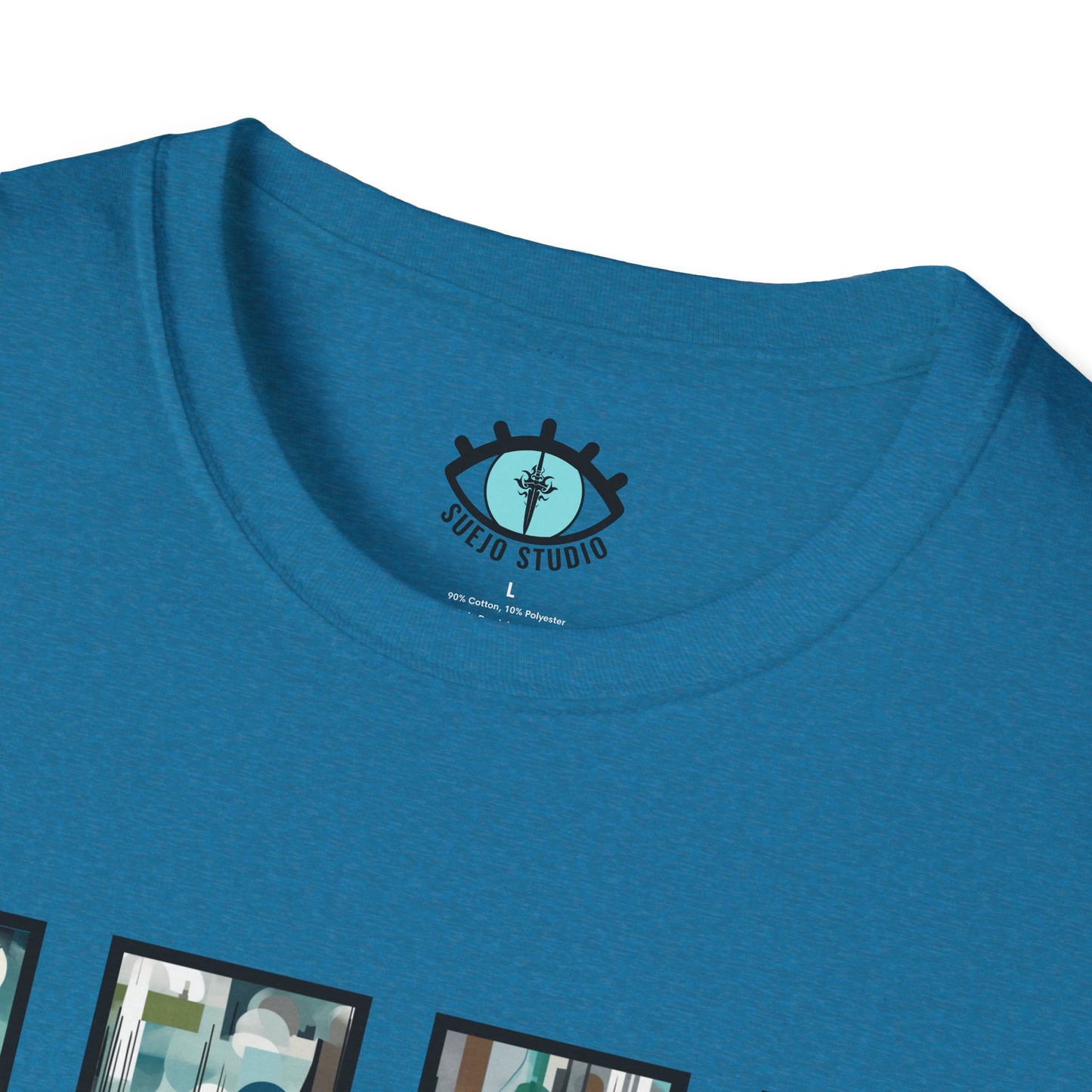 “Night Skyline” Abstract Art - Unisex T-Shirt