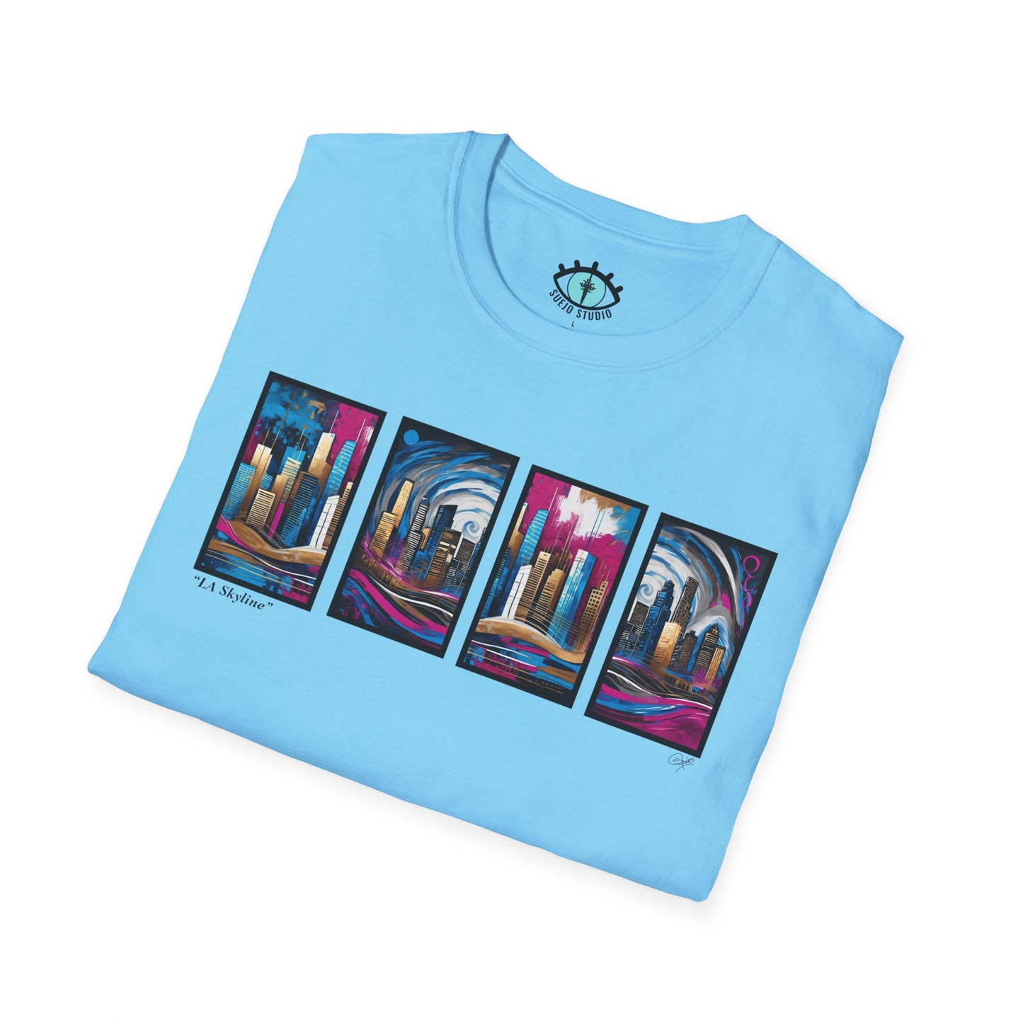 “LA Skyline” Abstract Art - Unisex T-Shirt