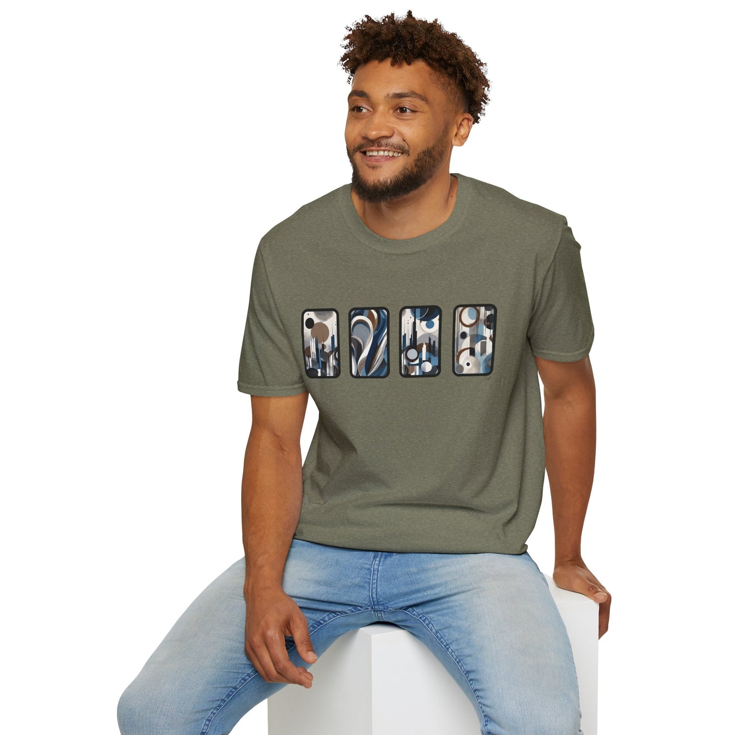 “Skyline” Abstract Art - Unisex T-Shirt