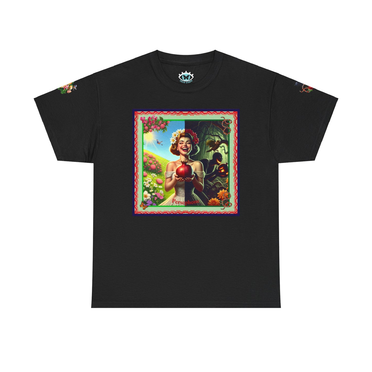 Persephone- Goddess of Spring and Queen of the Underworld - Unisex Heavy Cotton Tee