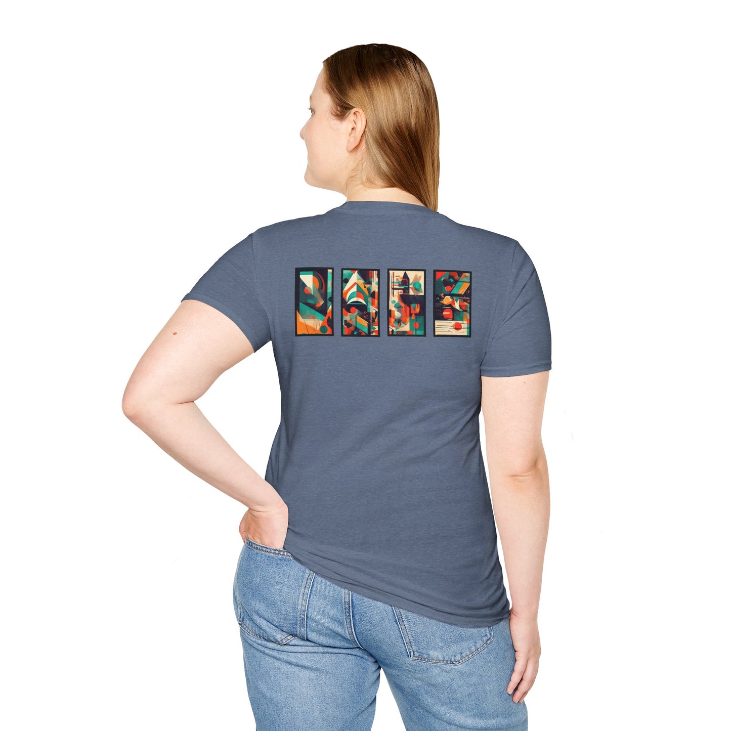 “Cityscape Sunset” Abstract Art - Unisex T-Shirt