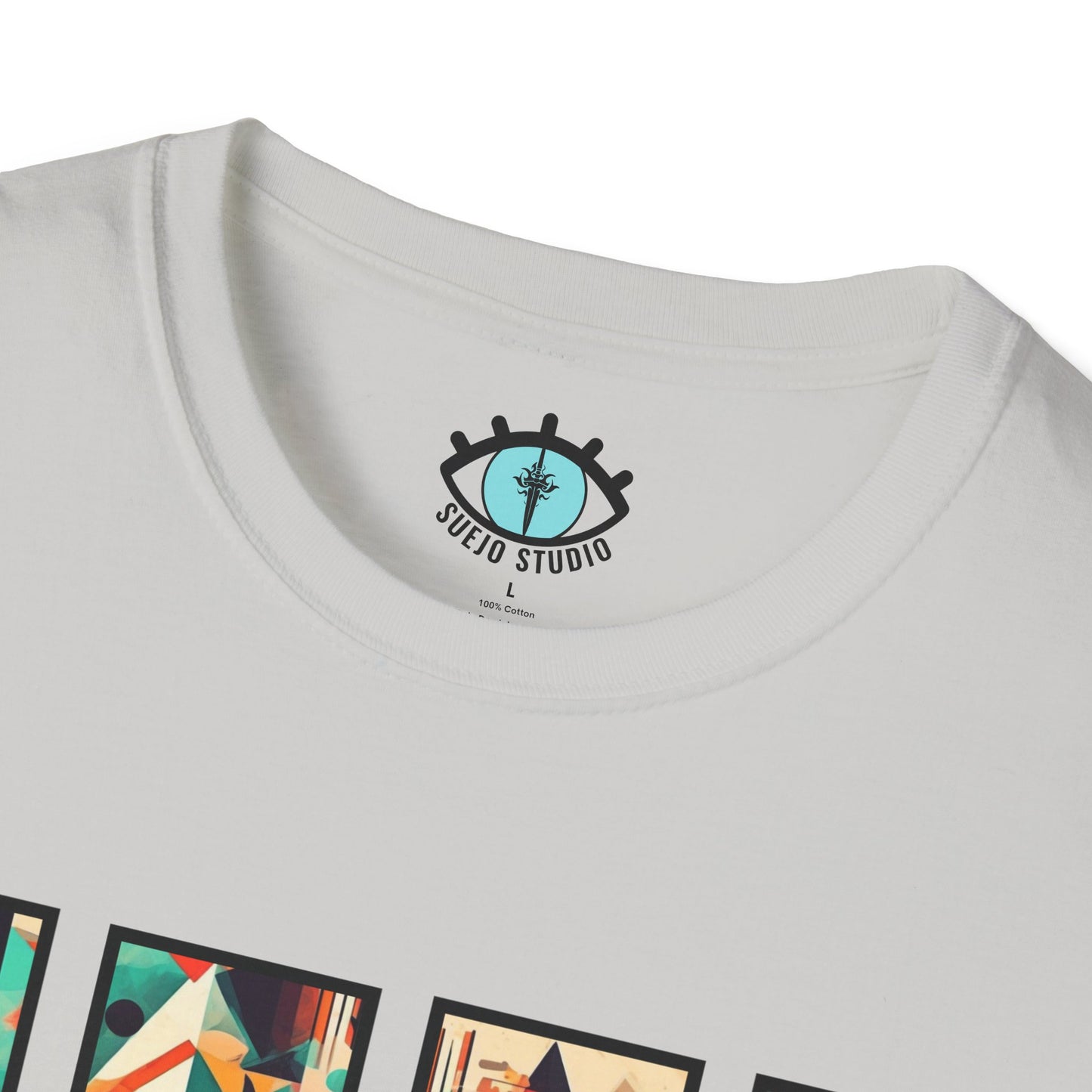 “Cityscape Sunset” Abstract Art - Unisex T-Shirt