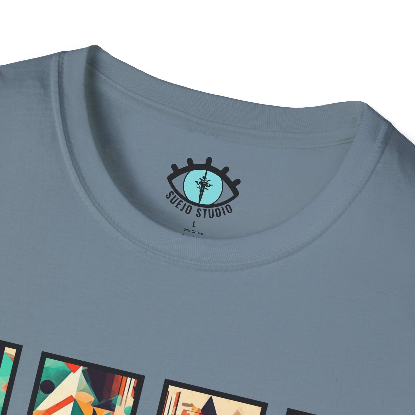 “Cityscape Sunset” Abstract Art - Unisex T-Shirt