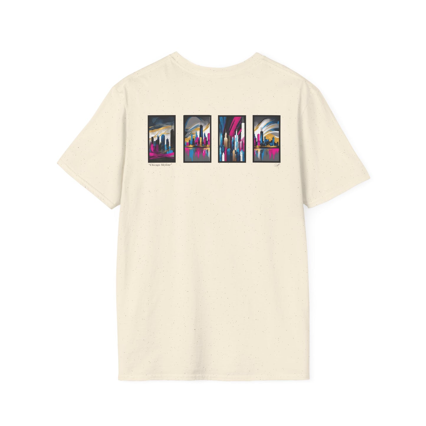 “Chicago Skyline” Abstract Art - Unisex T-Shirt