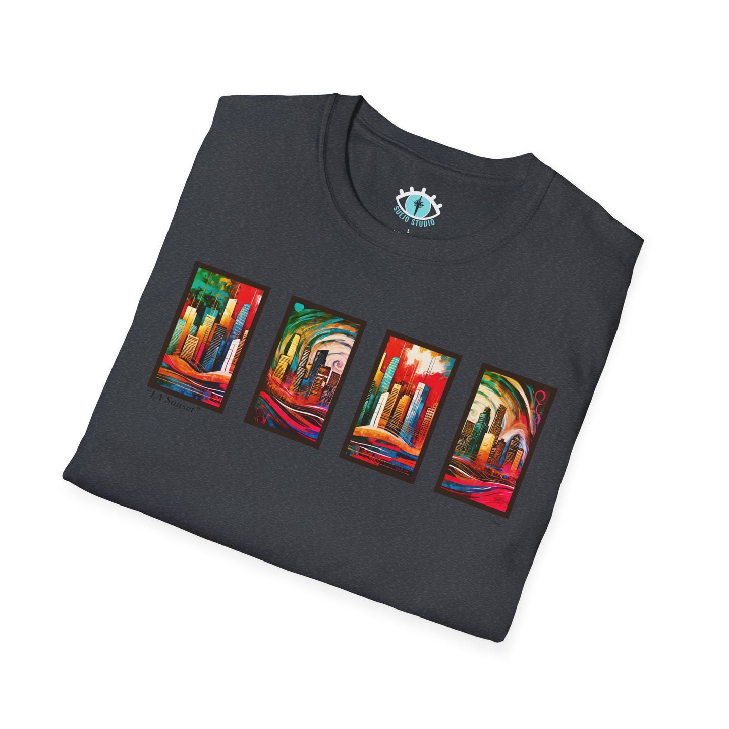 “LA Sunset” Abstract Art - Unisex T-Shirt