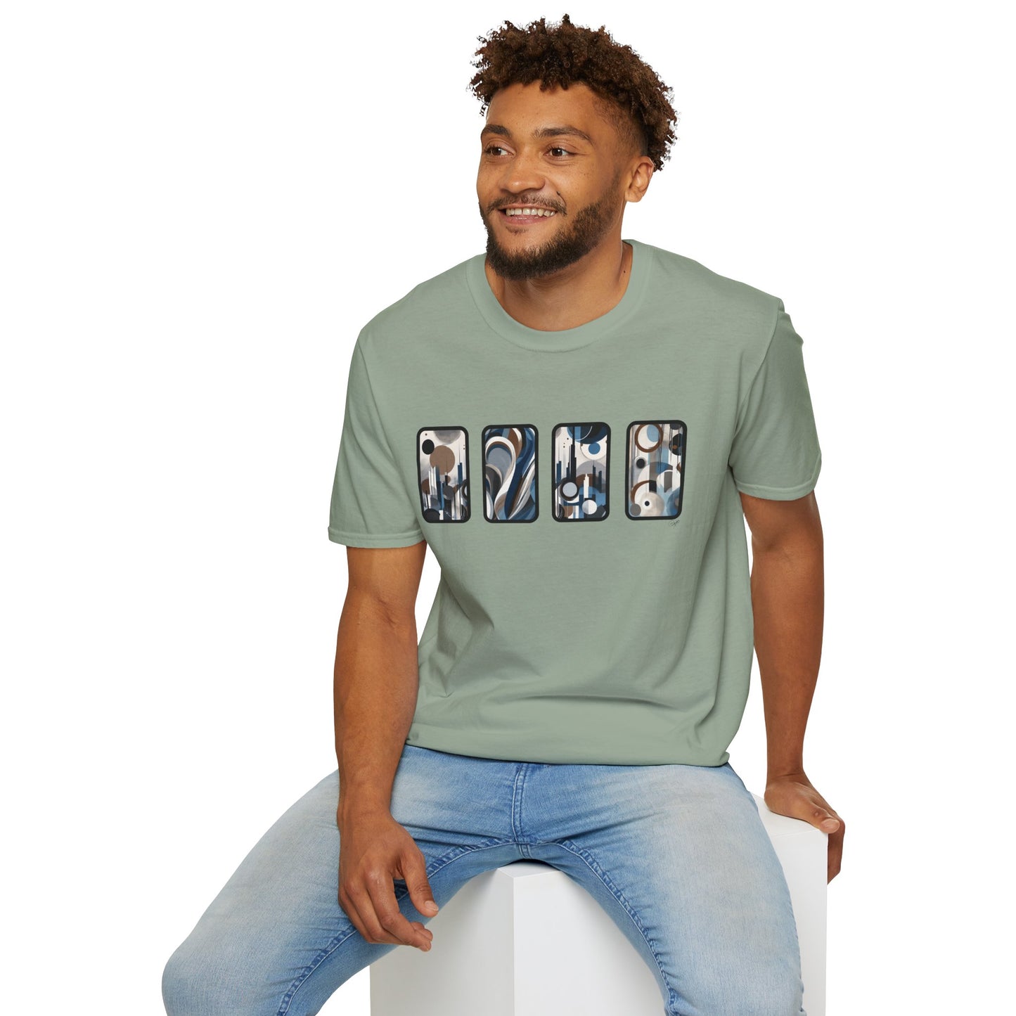 “Skyline” Abstract Art - Unisex T-Shirt
