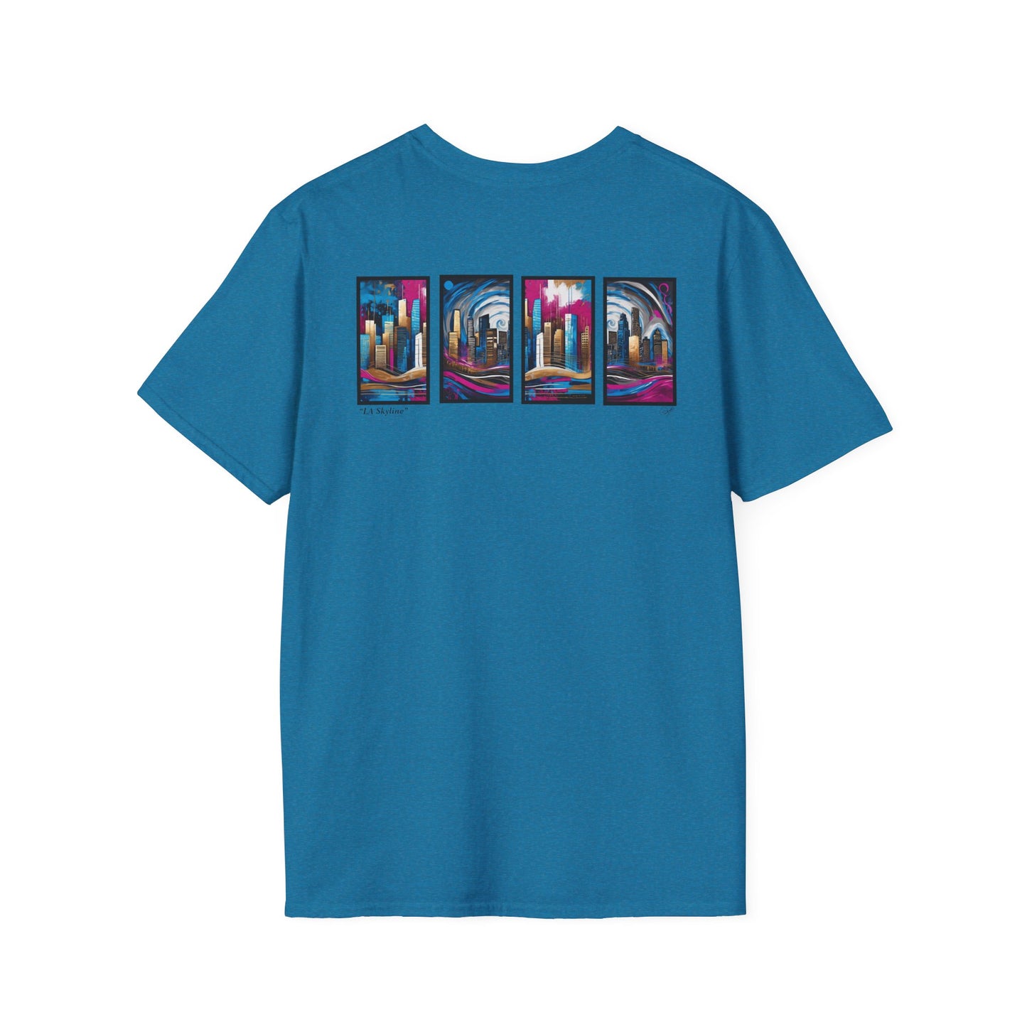 “LA Skyline” Abstract Art - Unisex T-Shirt