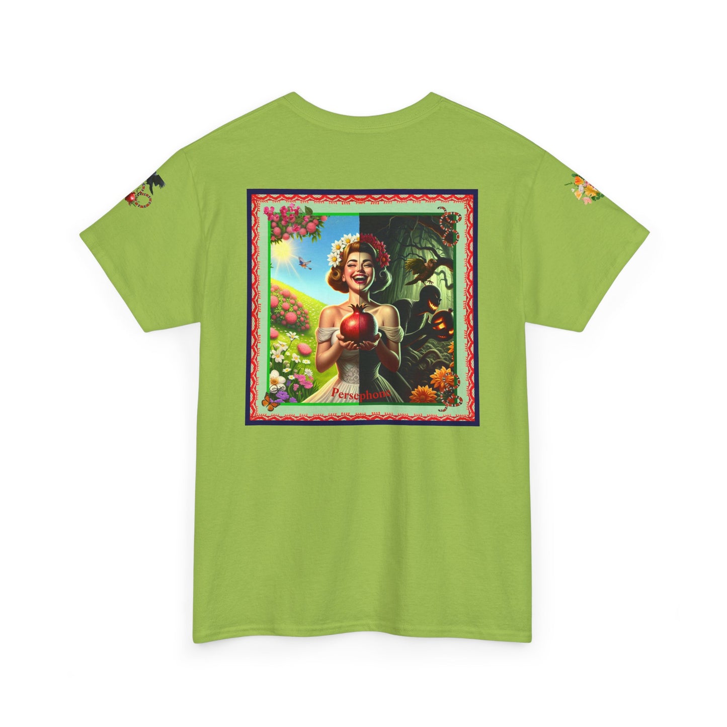 Persephone- Goddess of Spring and Queen of the Underworld - Unisex Heavy Cotton Tee