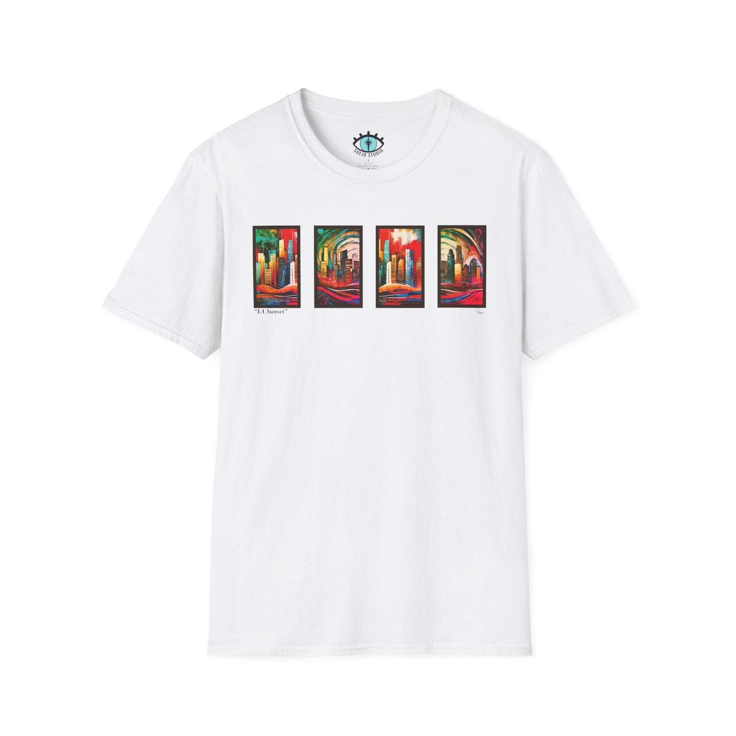 “LA Sunset” Abstract Art - Unisex T-Shirt