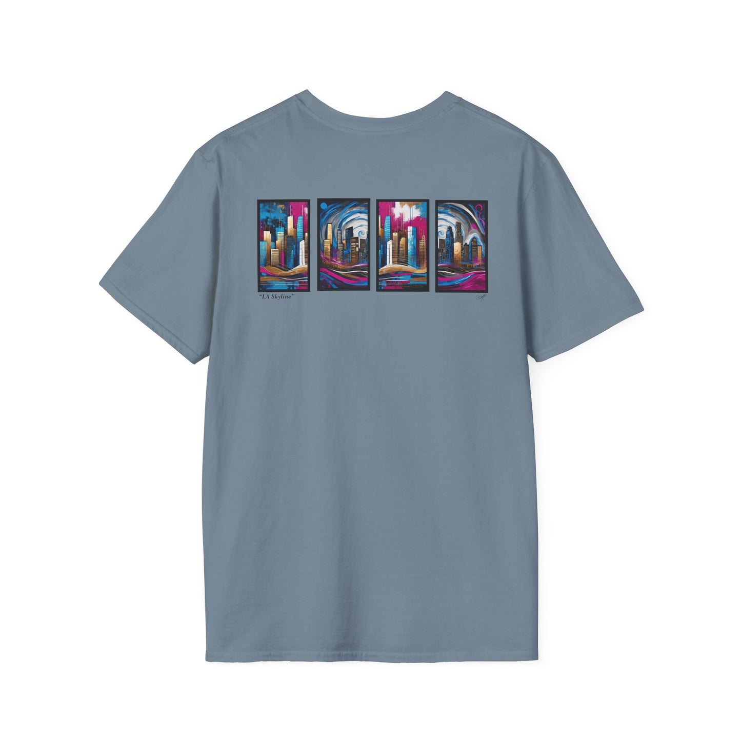 “LA Skyline” Abstract Art - Unisex T-Shirt