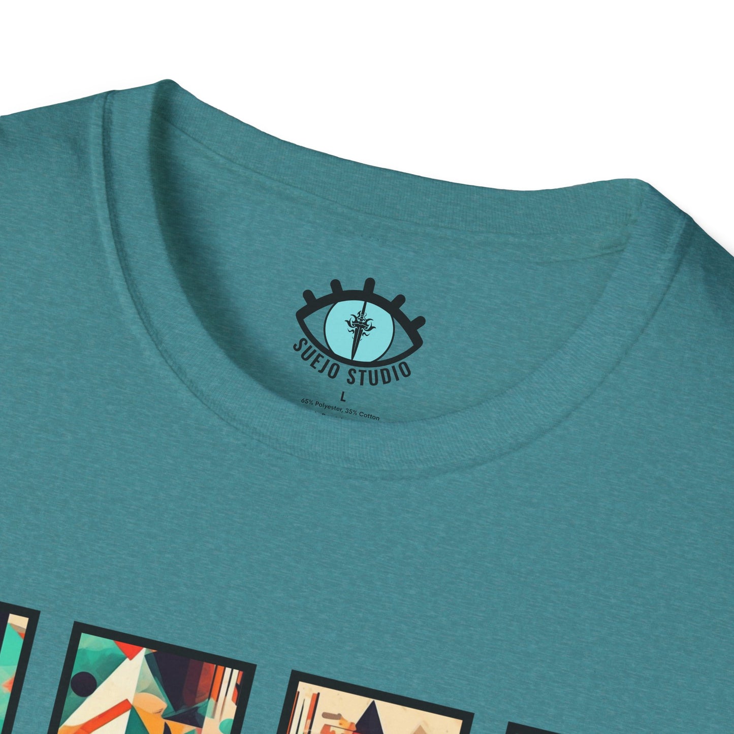 “Cityscape Sunset” Abstract Art - Unisex T-Shirt