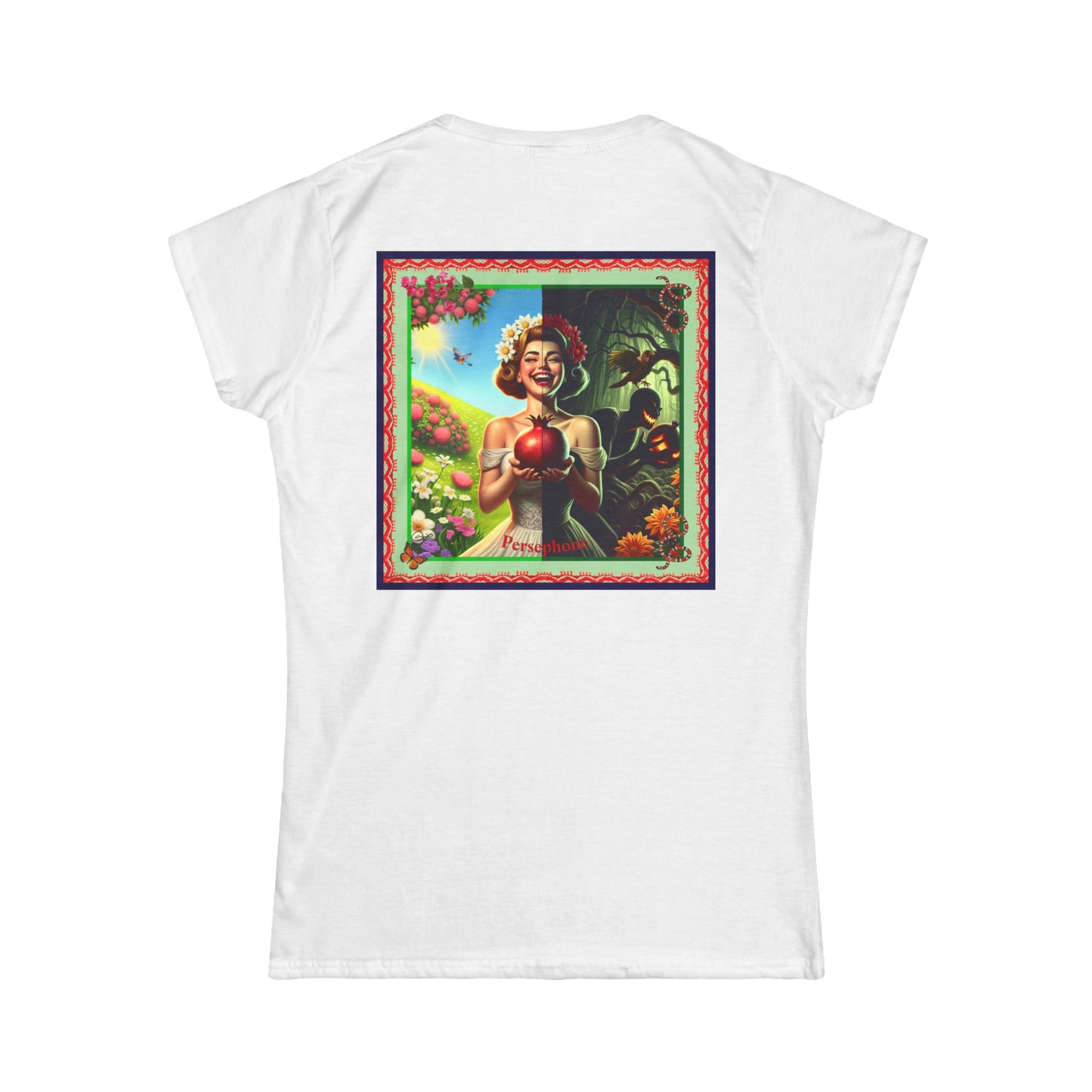 Persephone- Goddess of Spring and Queen of the Underworld - Women's Softstyle Tee
