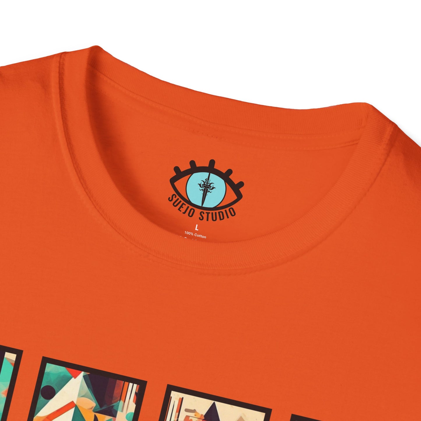 “Cityscape Sunset” Abstract Art - Unisex T-Shirt