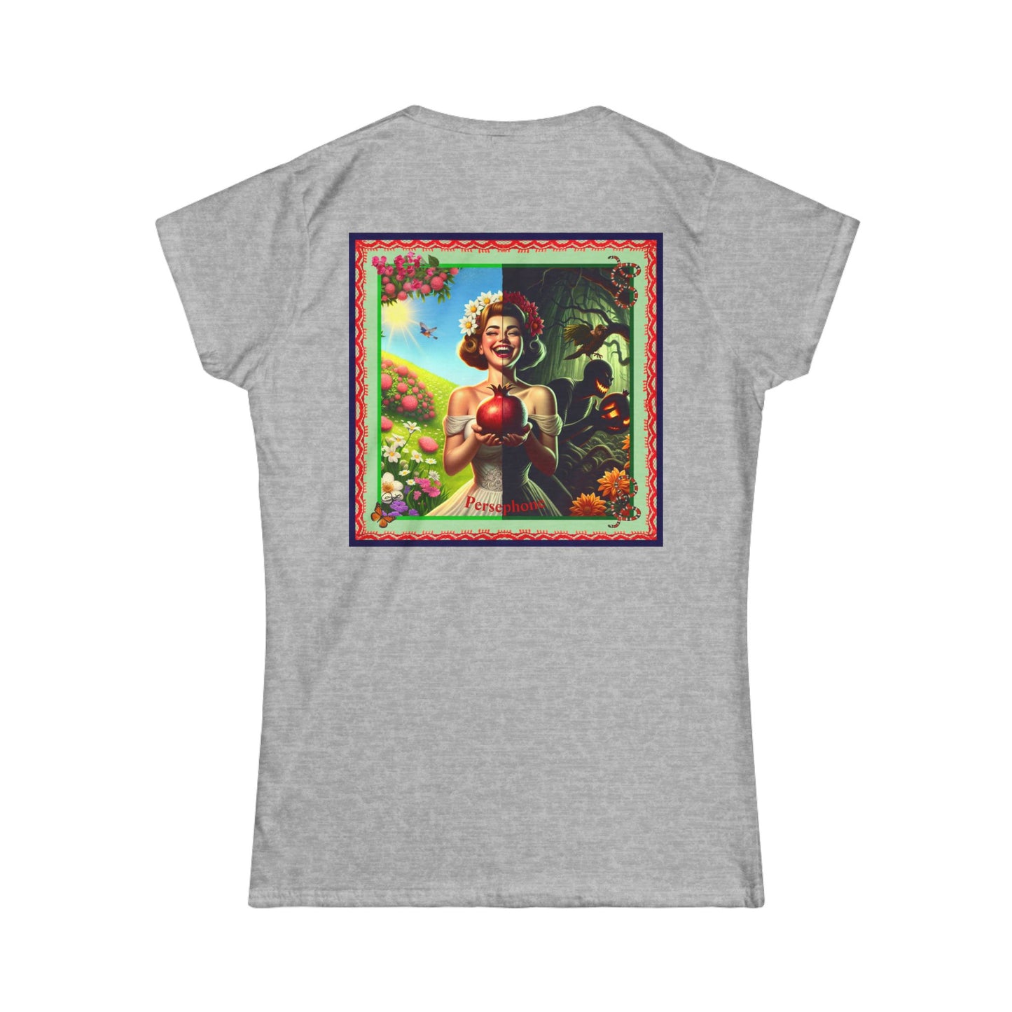 Persephone- Goddess of Spring and Queen of the Underworld - Women's Softstyle Tee
