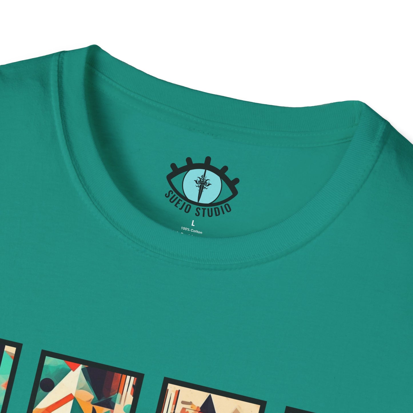“Cityscape Sunset” Abstract Art - Unisex T-Shirt