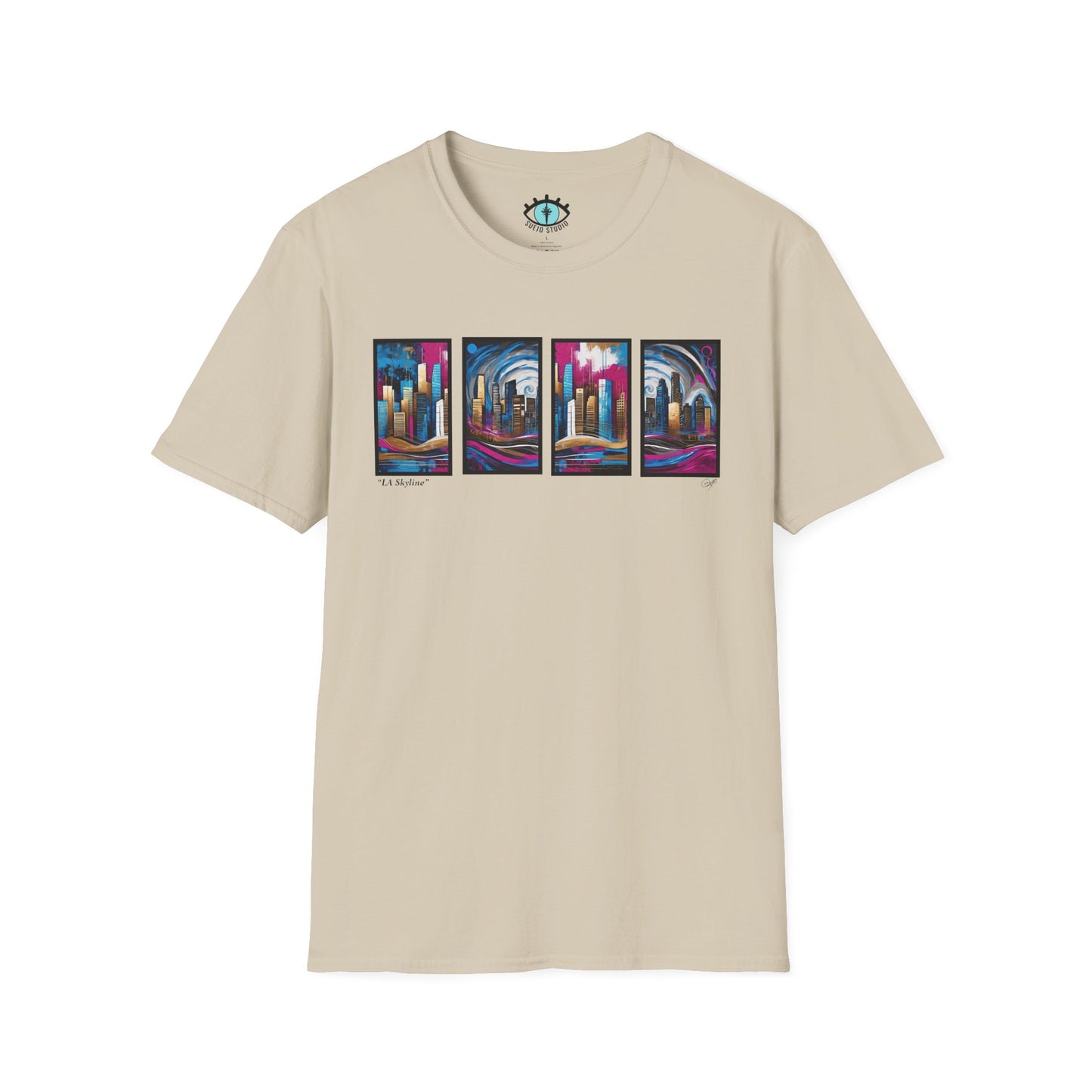 “LA Skyline” Abstract Art - Unisex T-Shirt