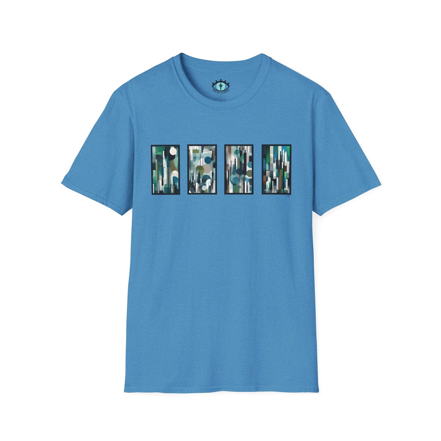 “Night Skyline” Abstract Art - Unisex T-Shirt